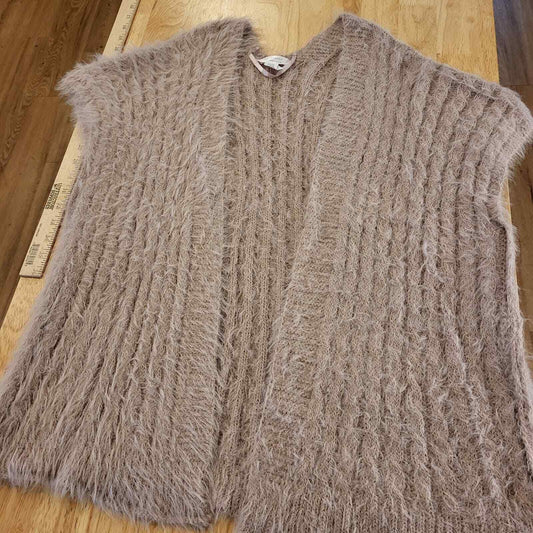Lauren Conrad Pink Baletcore Fuzzy Sleeveless Cardigan 1 Size