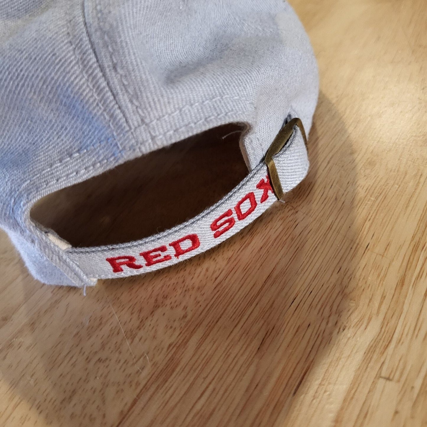 '47 Brand Boston Red Sox Buckle Adjustable Gray & Red Baseball Hat Very Clean