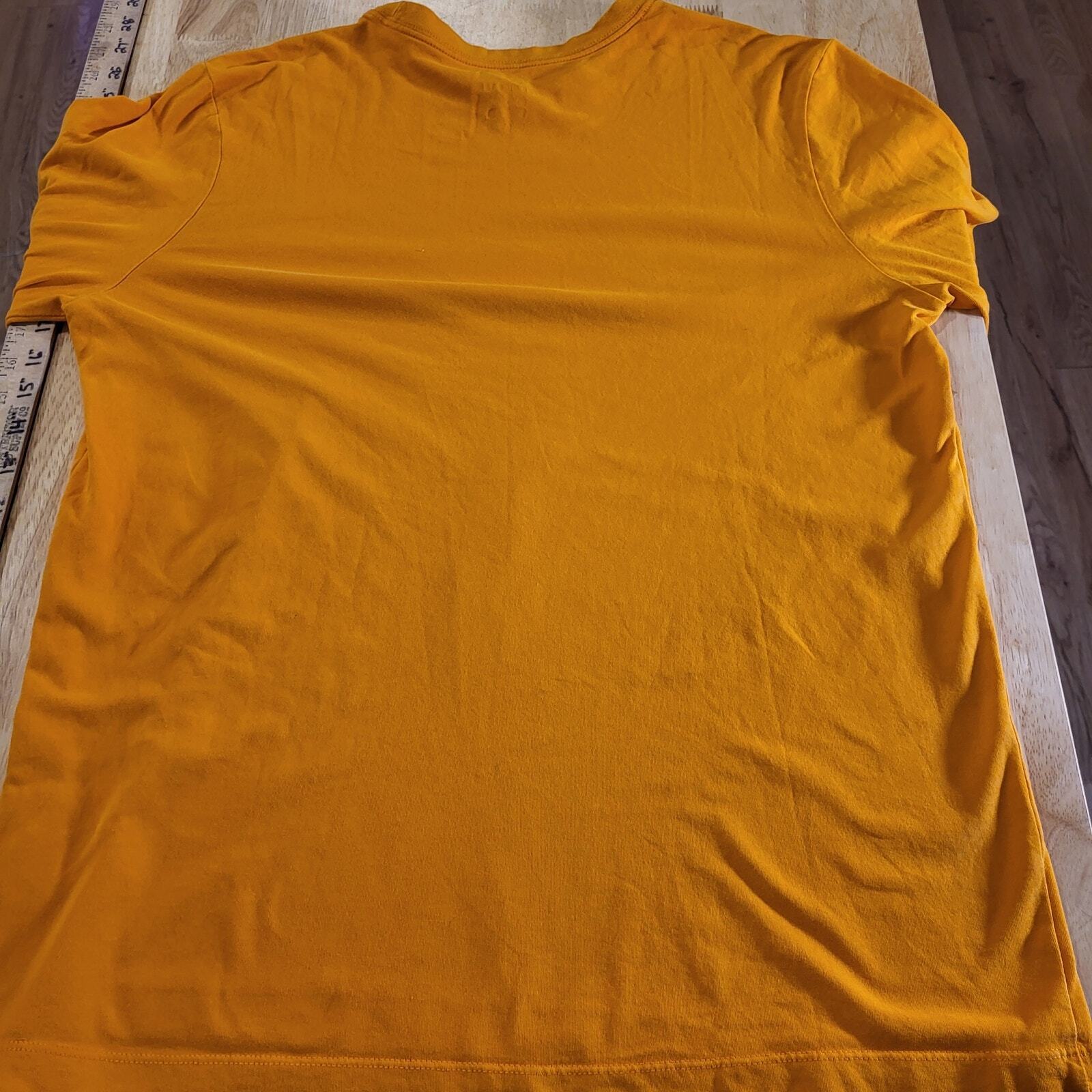 The Nike Tee Dry Fit Orange Long Sleeve Jersey T-shirt Large 21" Pit 2 Pit