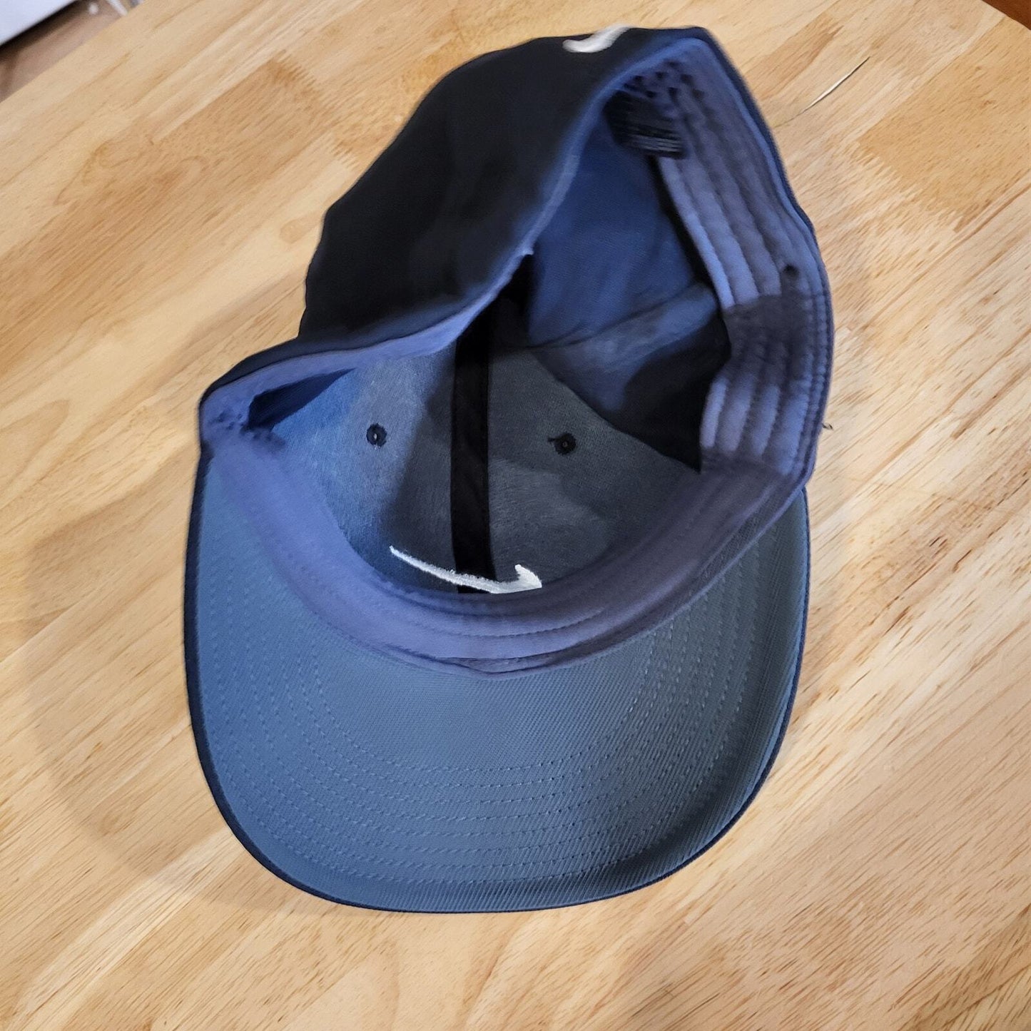 Nike Golf Flex Fit Hat black white stretch 