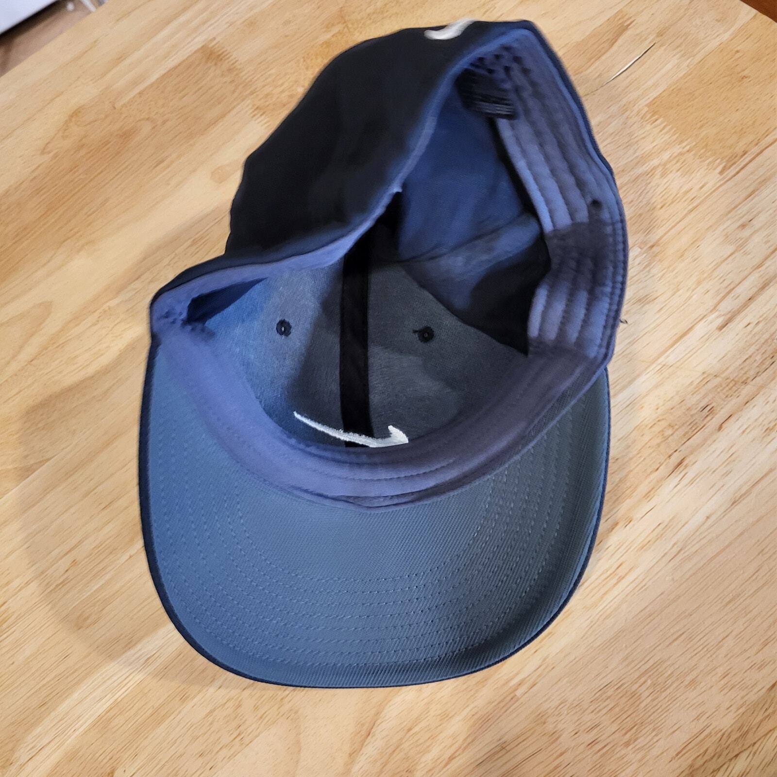 Nike Golf Flex Fit Hat black white stretch 