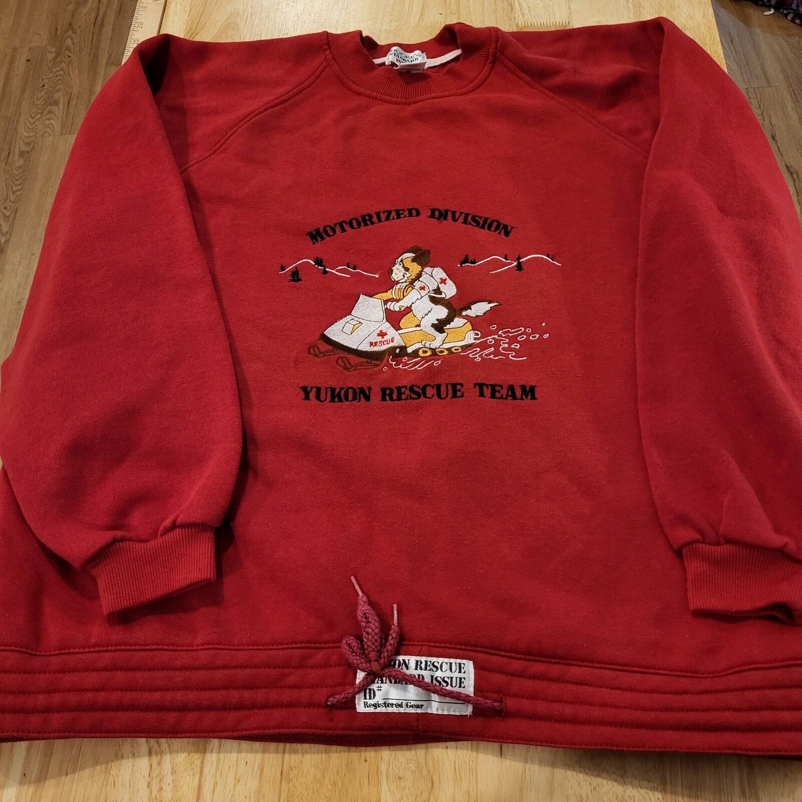 Vintage Jockey Yukon Rescue Sweatshirt XL St. Bernard Snowmobile Cotton Blend