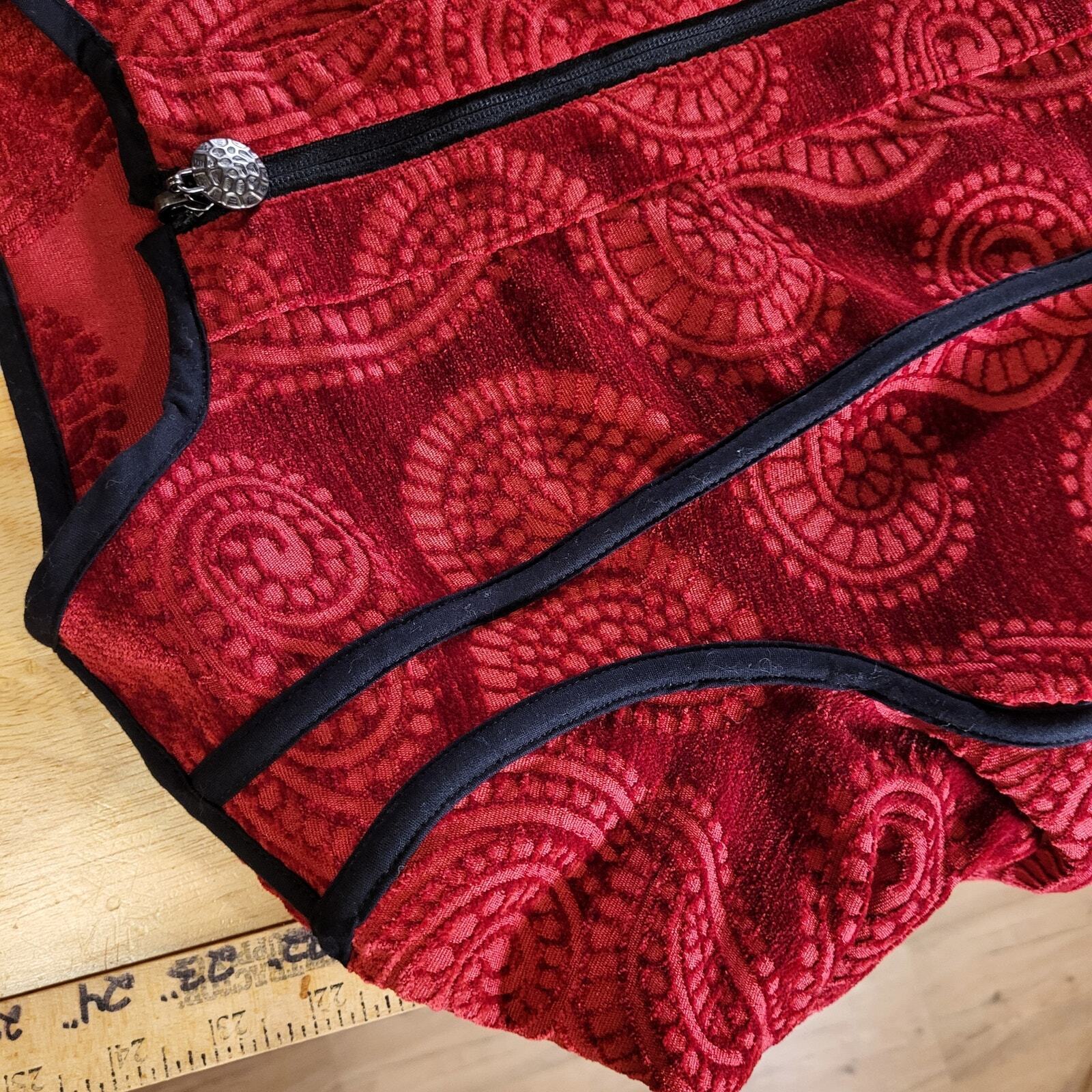 Trimdin Firenze Collection Scarlet Made In USA Medium Reversable 