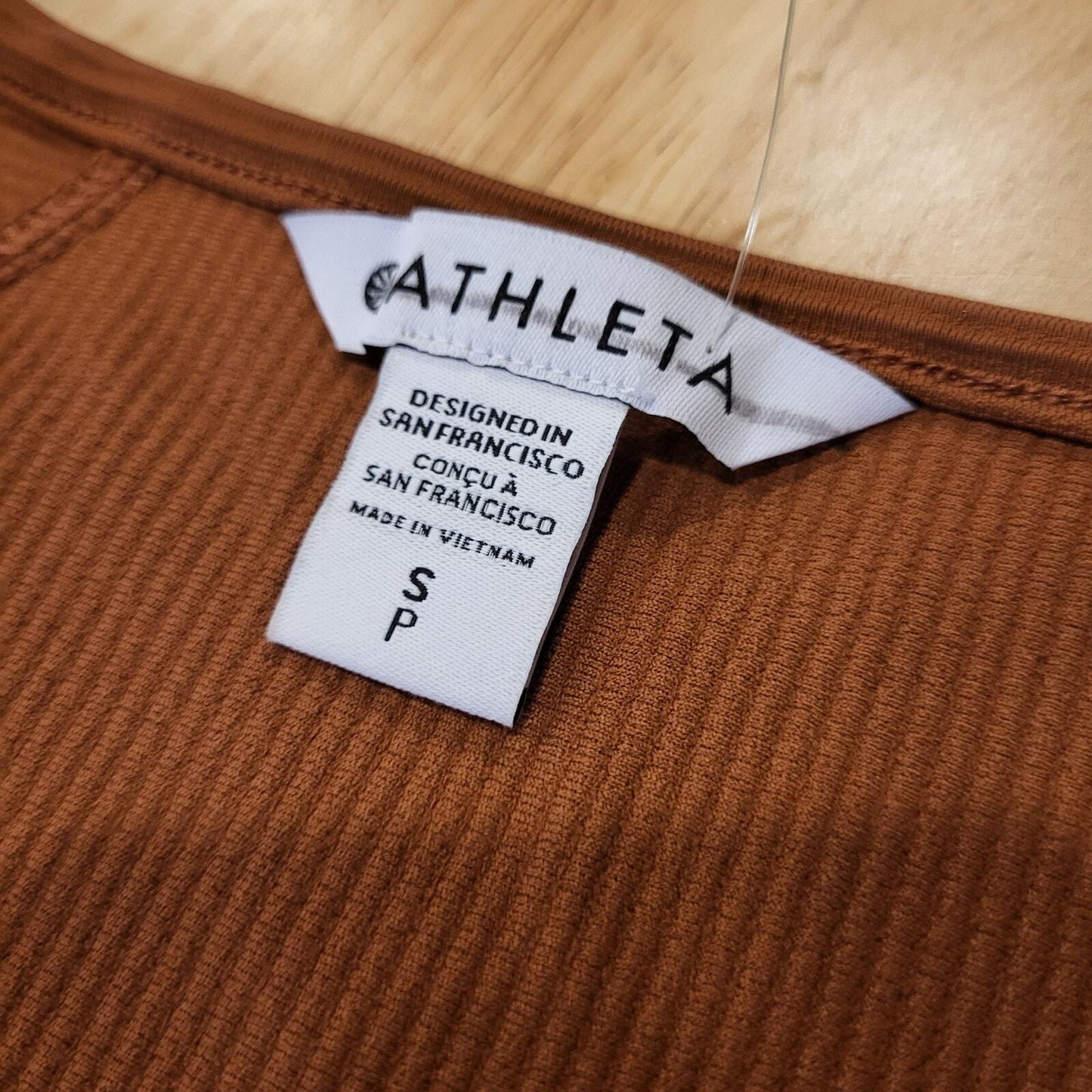 Brown Rust Ribbed Athleta Tank Dress Small 16" P2P 40" Long