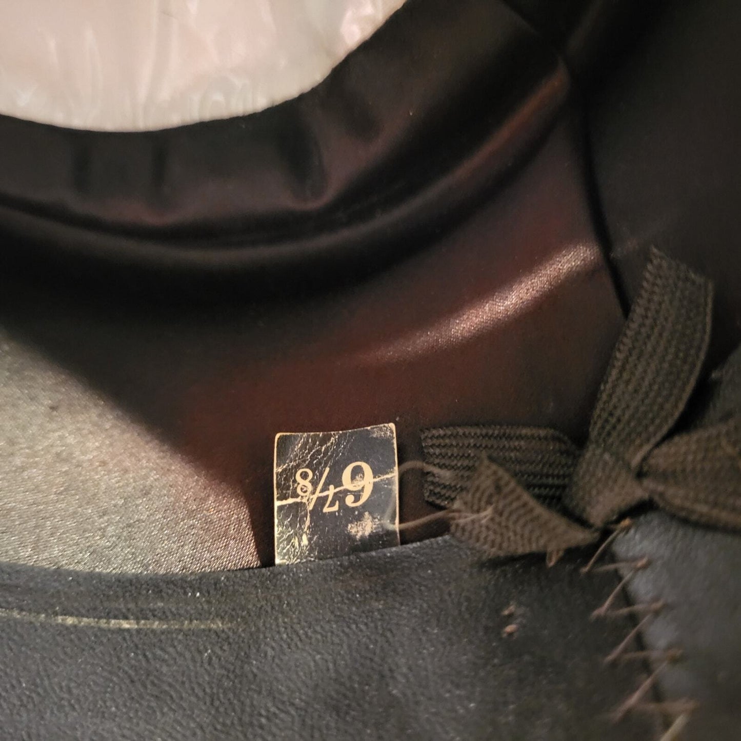 Resistol Gambler 6 7/8 Black Wester Hat Felt Wide Brim With Box Very Clean 