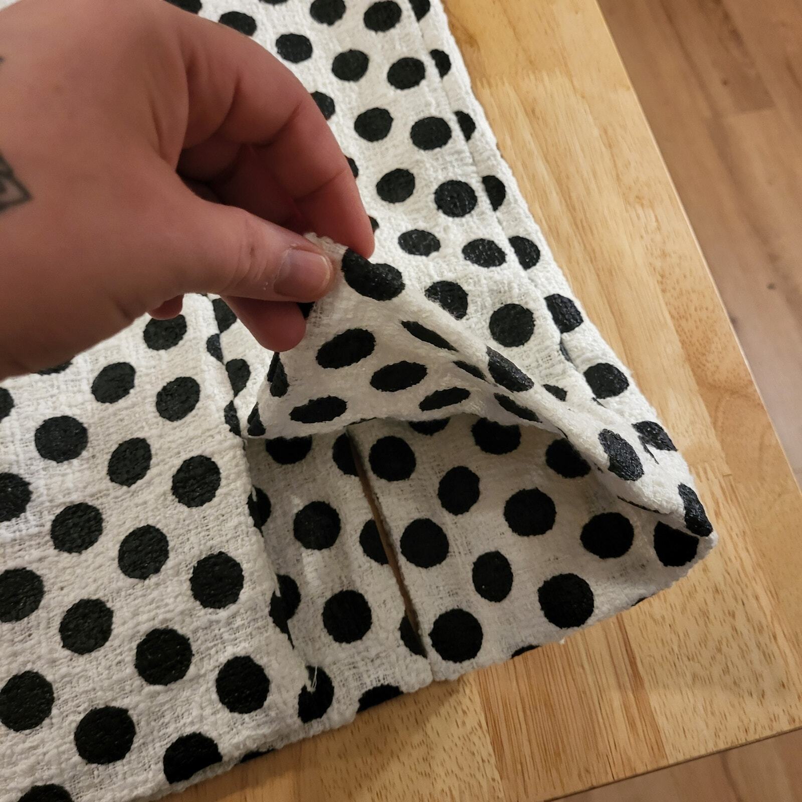 Nwt Doncaster Black & White Polka Dot Pencil Slit Skirt Incredible Quality SZ 10