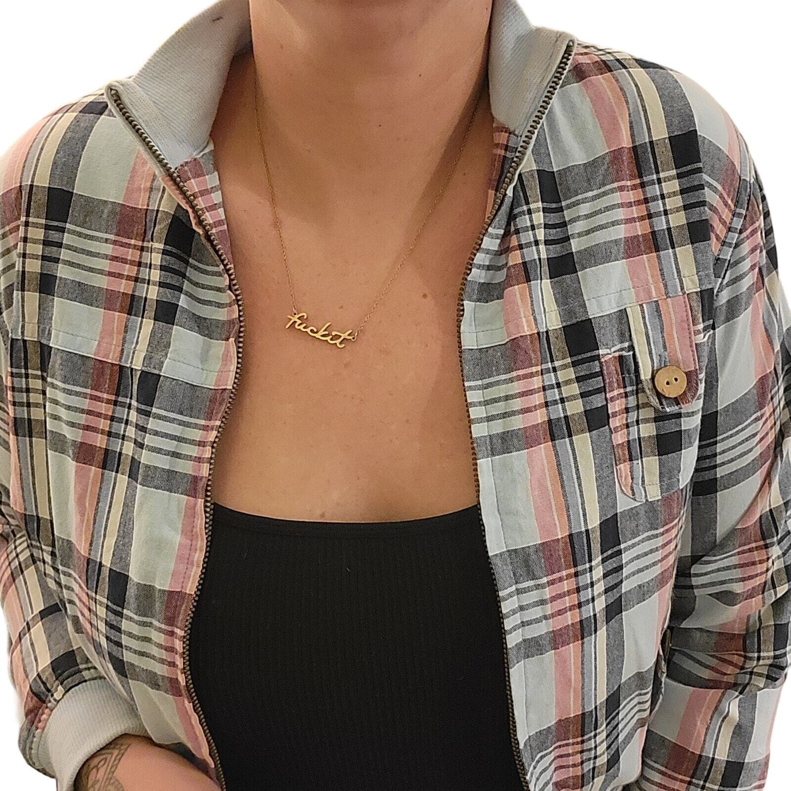 Feathers 100% Cotton 90's Plaid Blue Y2K Bomber Jacket Pockets Zipper large