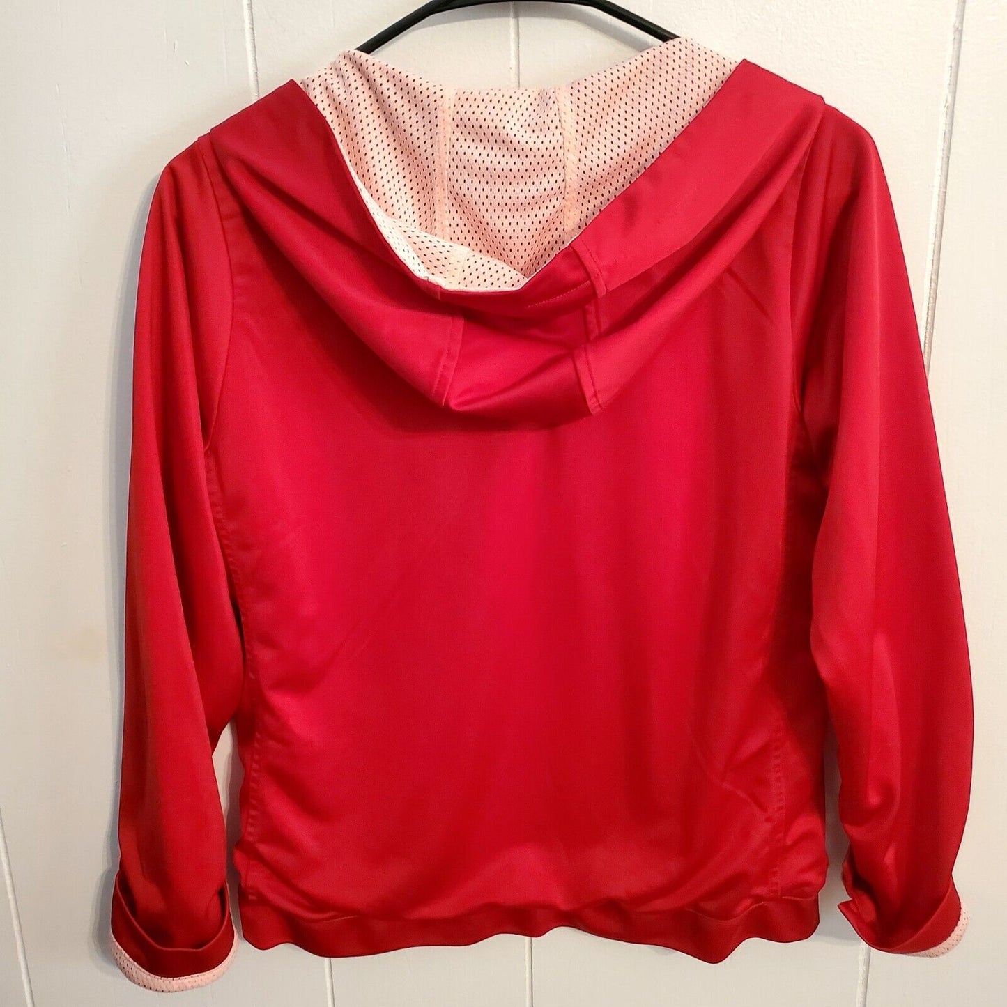 Nike Pink & Red Reversible Zip Front #82 Track & Field Jacket Running 