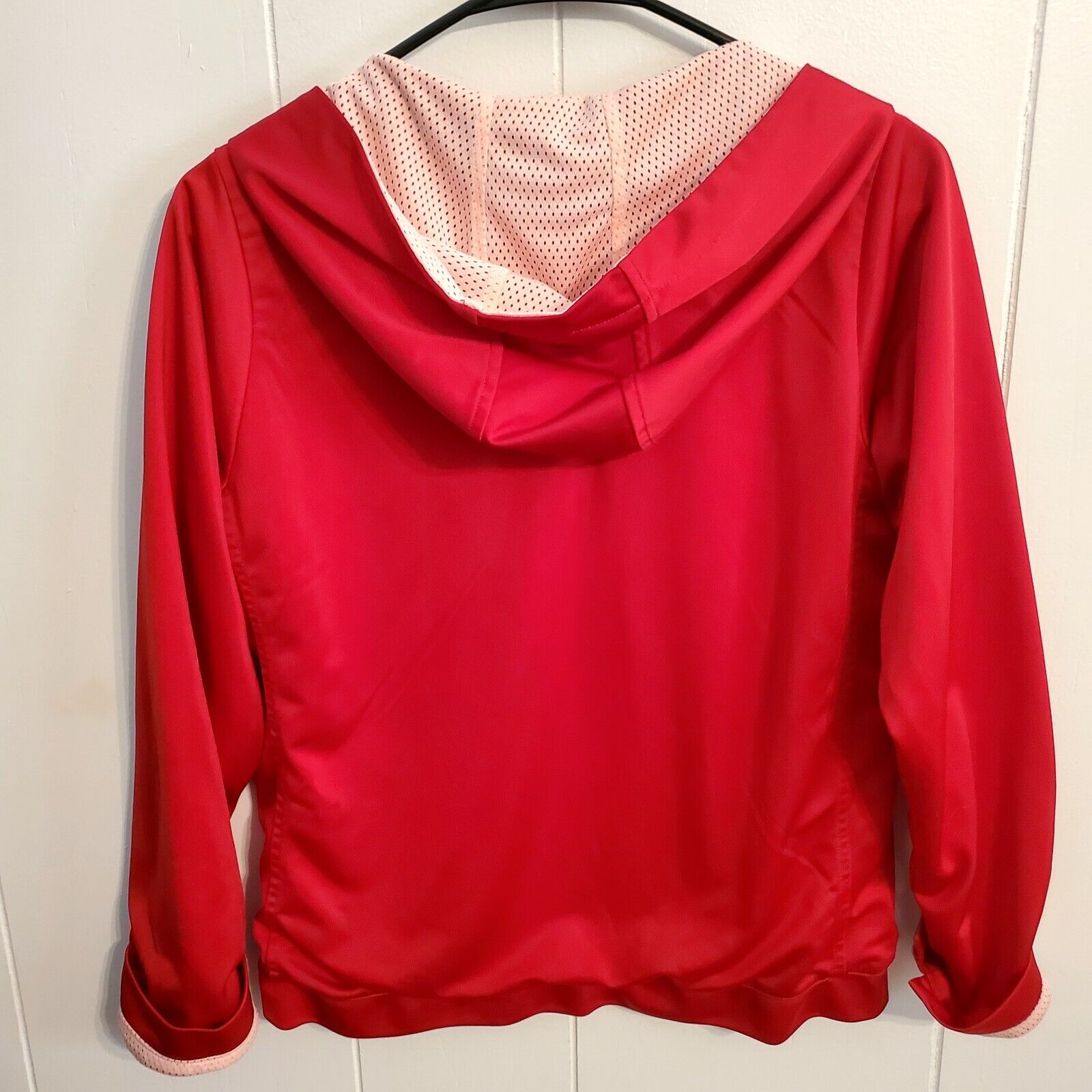 Nike Pink & Red Reversible Zip Front #82 Track & Field Jacket Running 