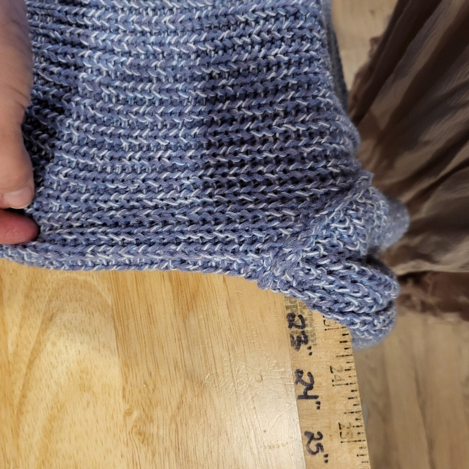 Free People Blue Collared Sweater Slouchy Super Cute Fit Soft XS