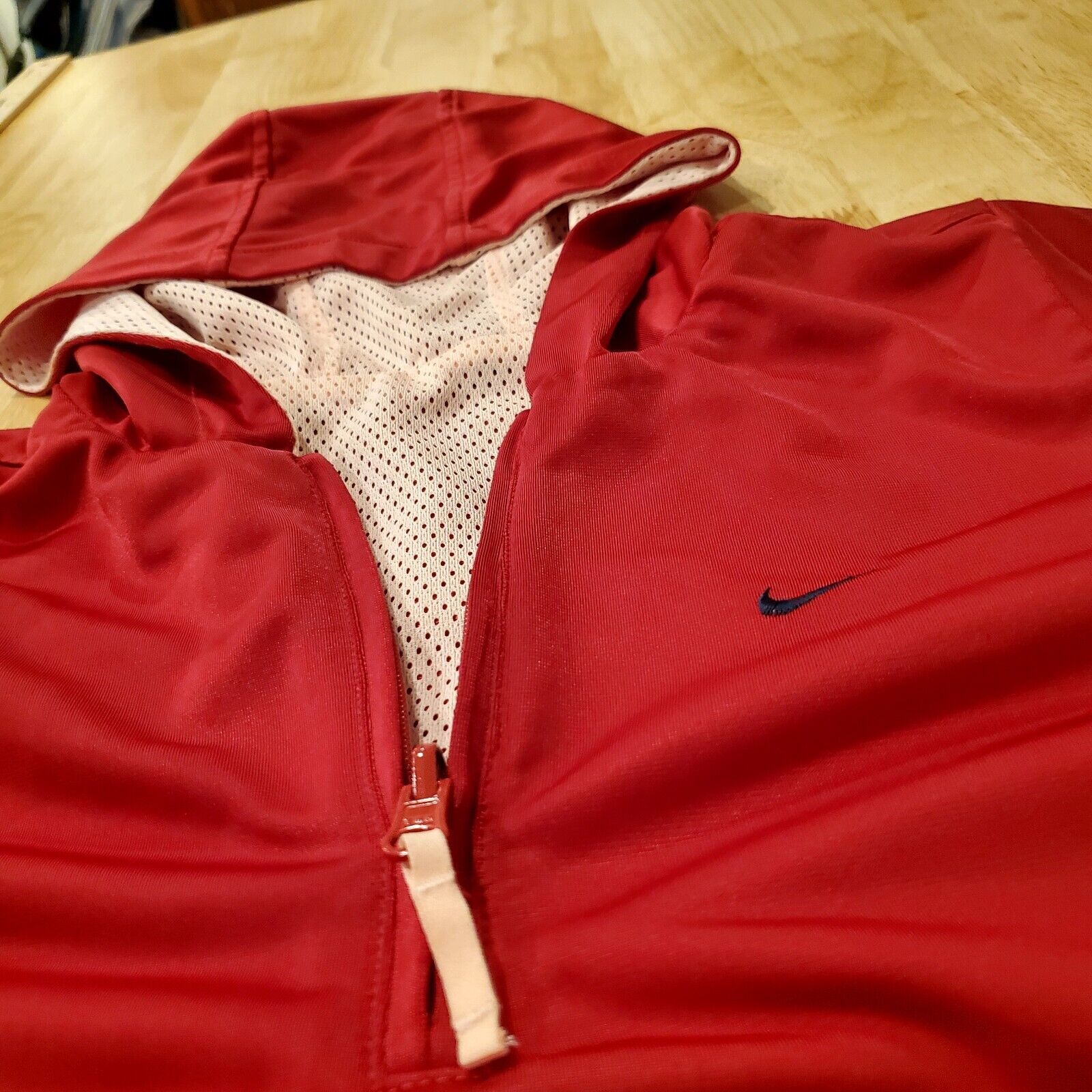 Nike Pink & Red Reversible Zip Front #82 Track & Field Jacket Running 