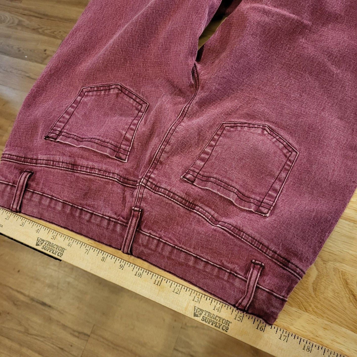 Diane Gilman DG2 Dark Pink Denim Jeans Skinny   32" Waist 25" Inseam