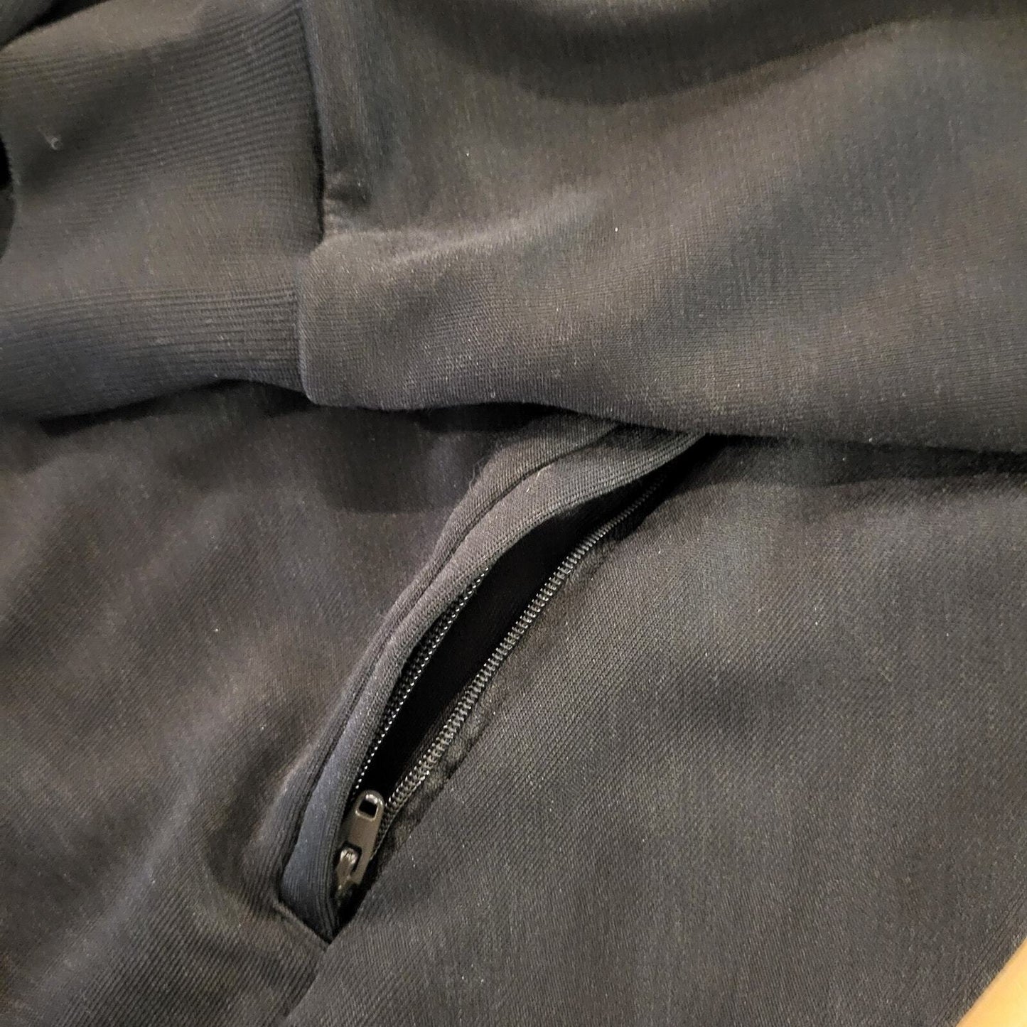 Large Adidas Originals Black Track Jacket long sleeve pockets zip