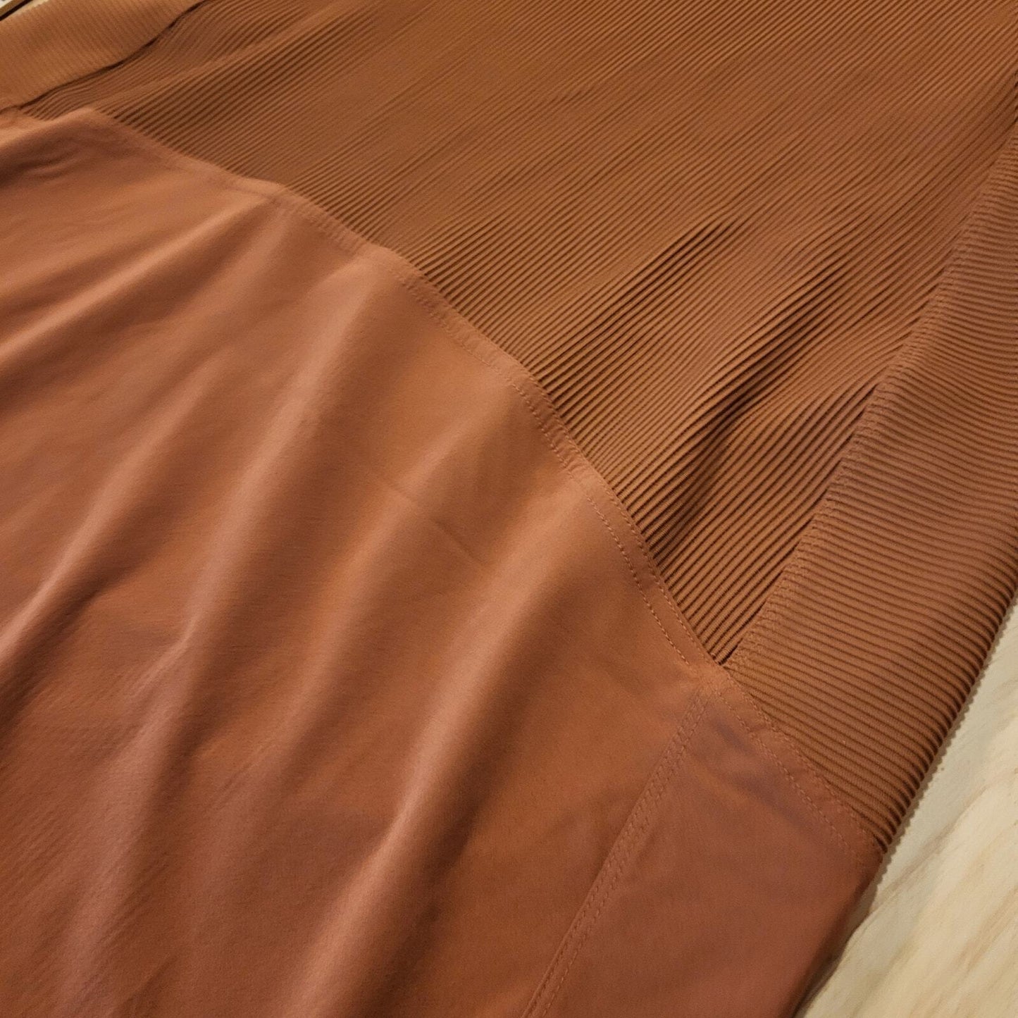 Brown Rust Ribbed Athleta Tank Dress Small 16" P2P 40" Long