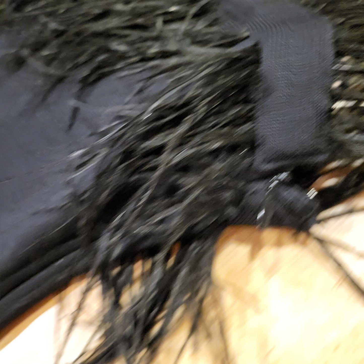 Staud Etta Black Feather Bodycon Spaghetti Strap Dress XS