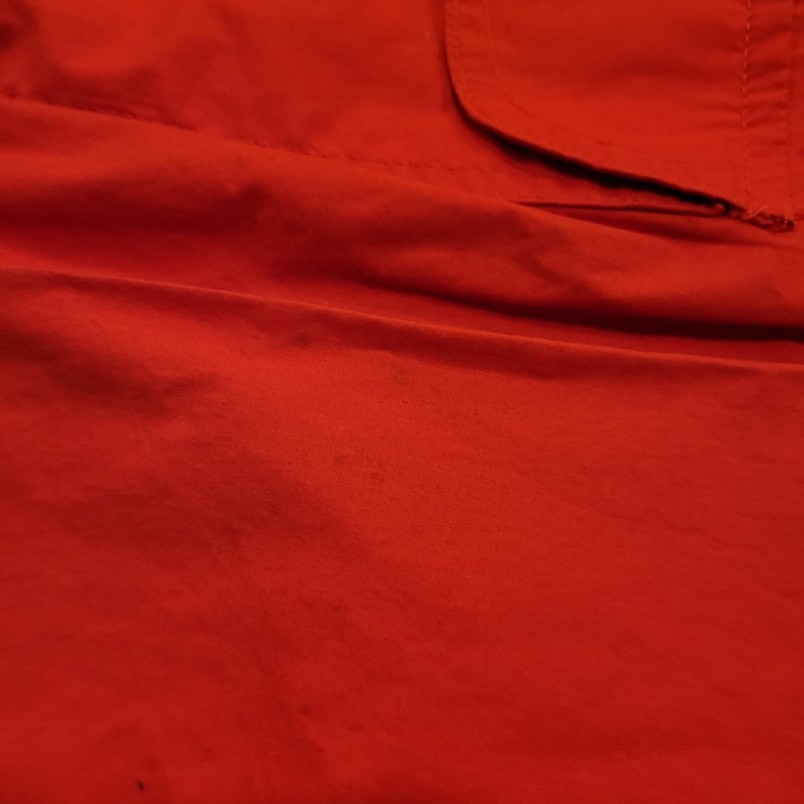 Vintage Red Saint Germain Paris Jumpsuit Elastic Waist Zip 28"-38" Waist