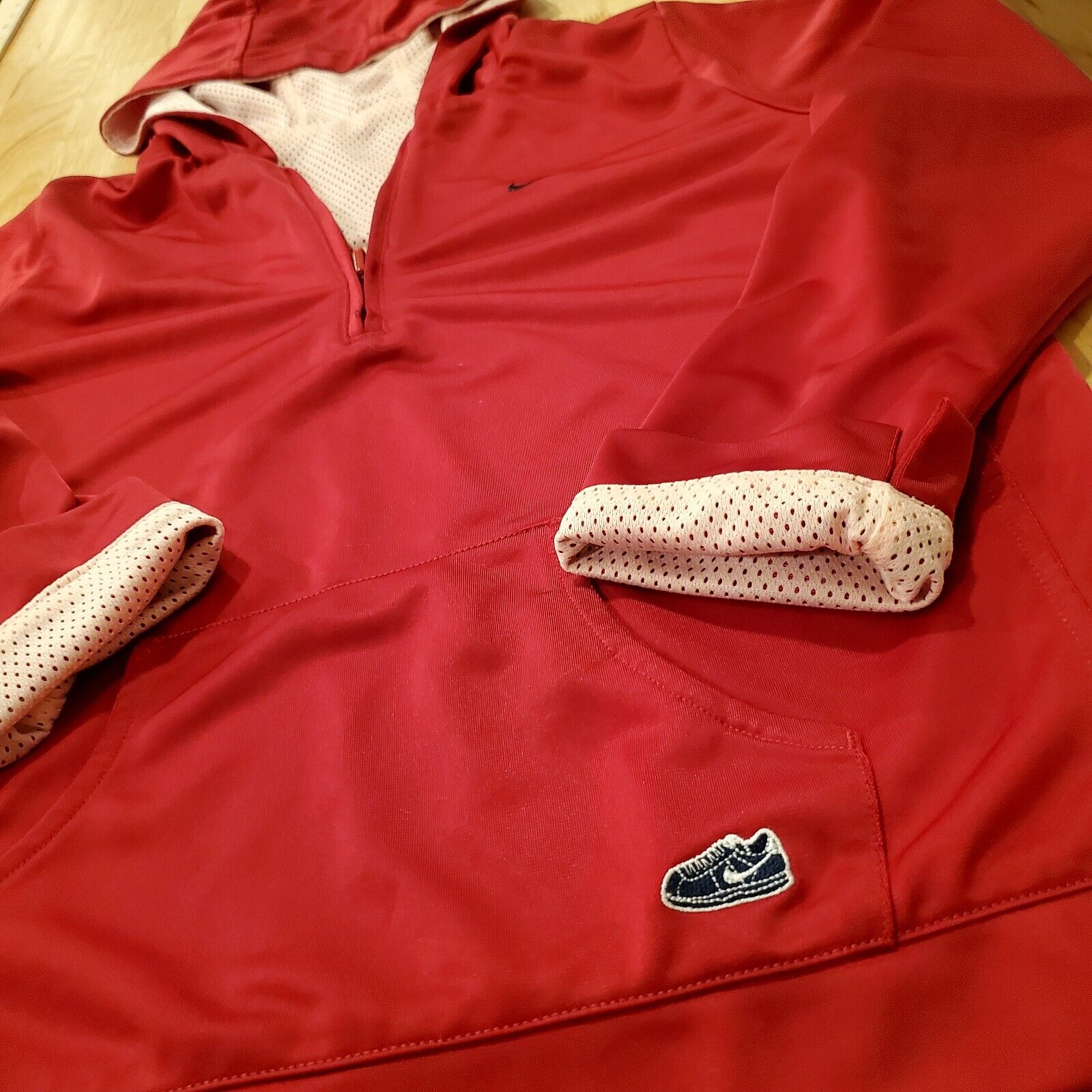 Nike Pink & Red Reversible Zip Front #82 Track & Field Jacket Running 
