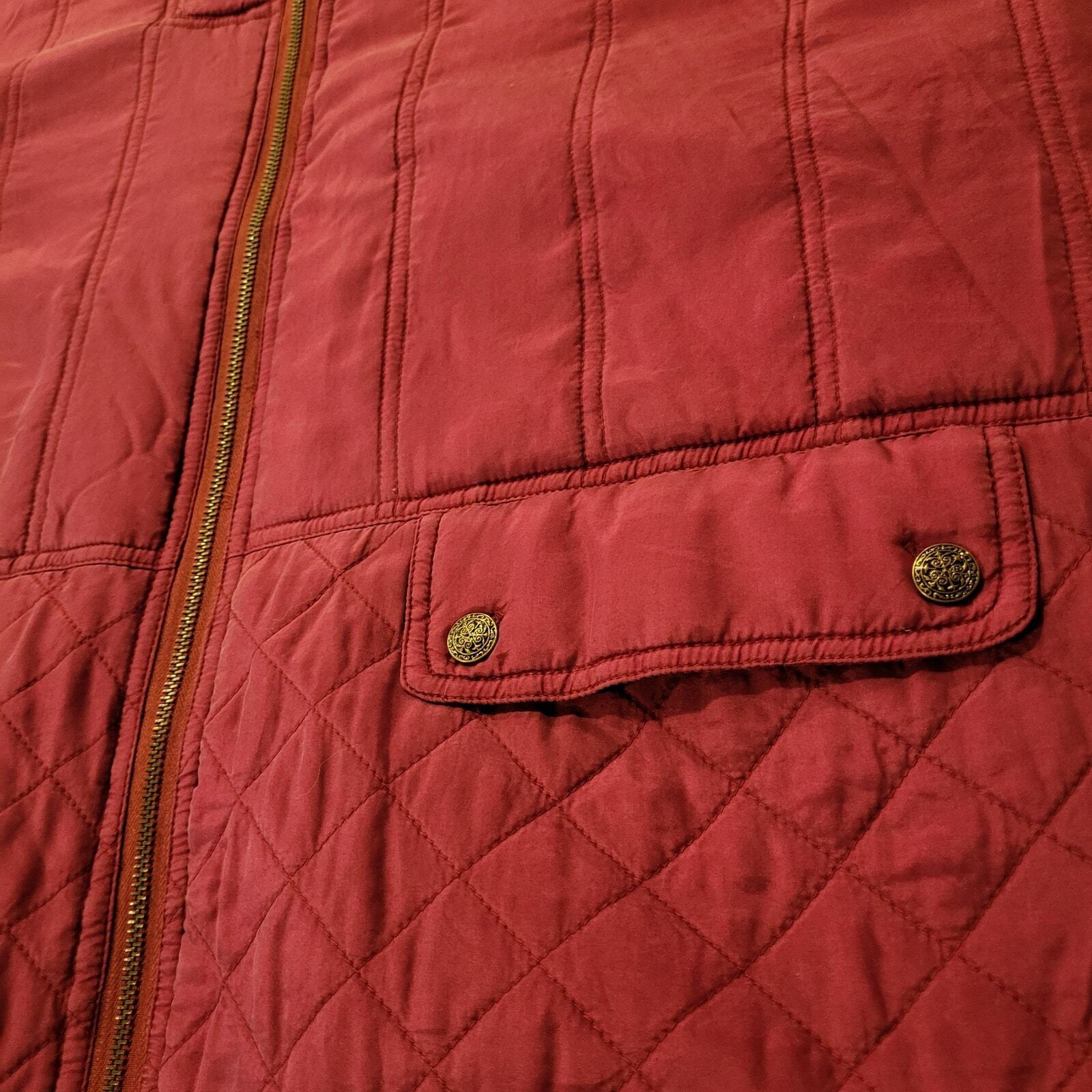 Vintage Active Club 100% Silk Puff Jacket Pink Fuscia Pockets Snap Toggle XL