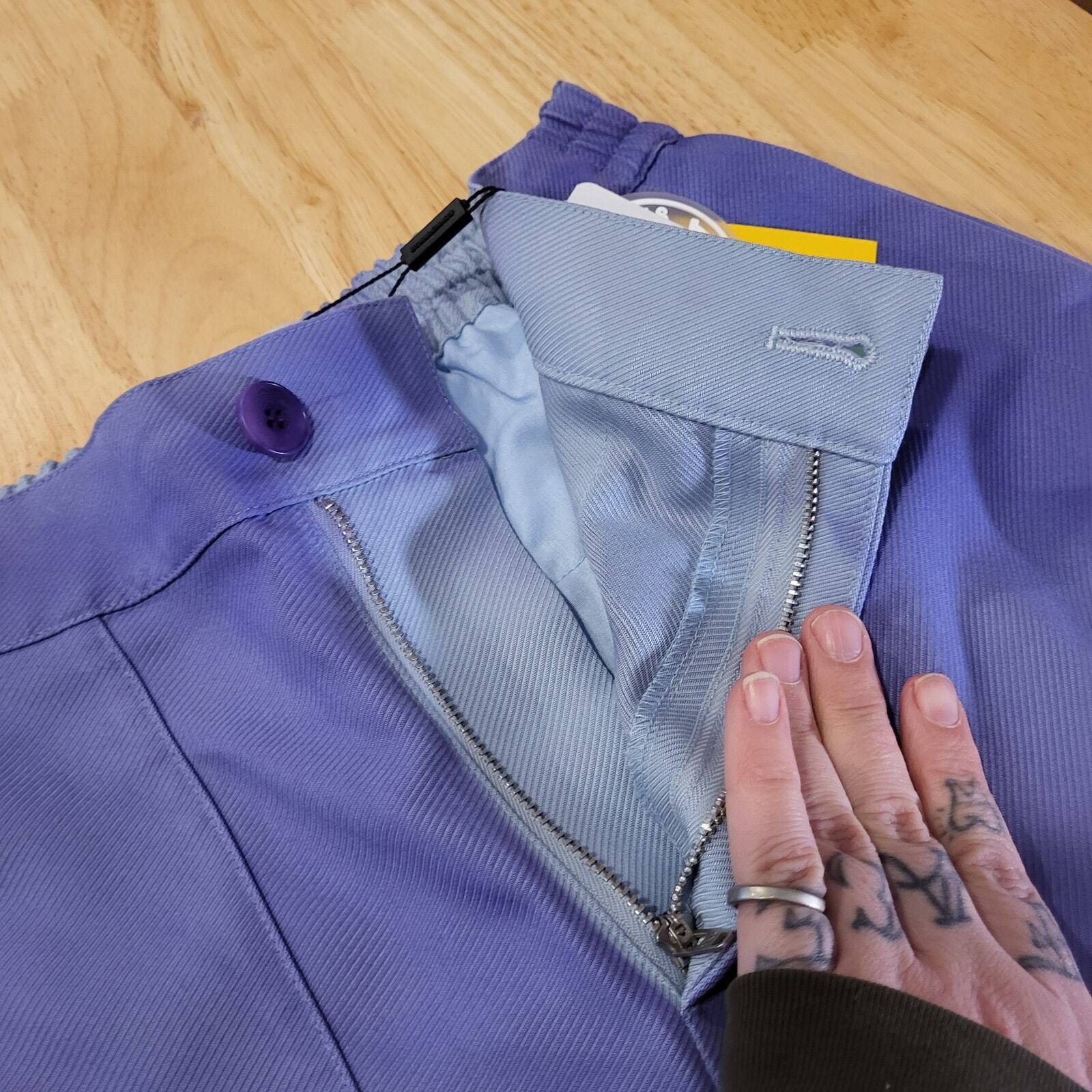 NWT Urban Outfitters x BOBBLEHAUS Purple/Blue Ombre Deadstock Tencel Twill Pants