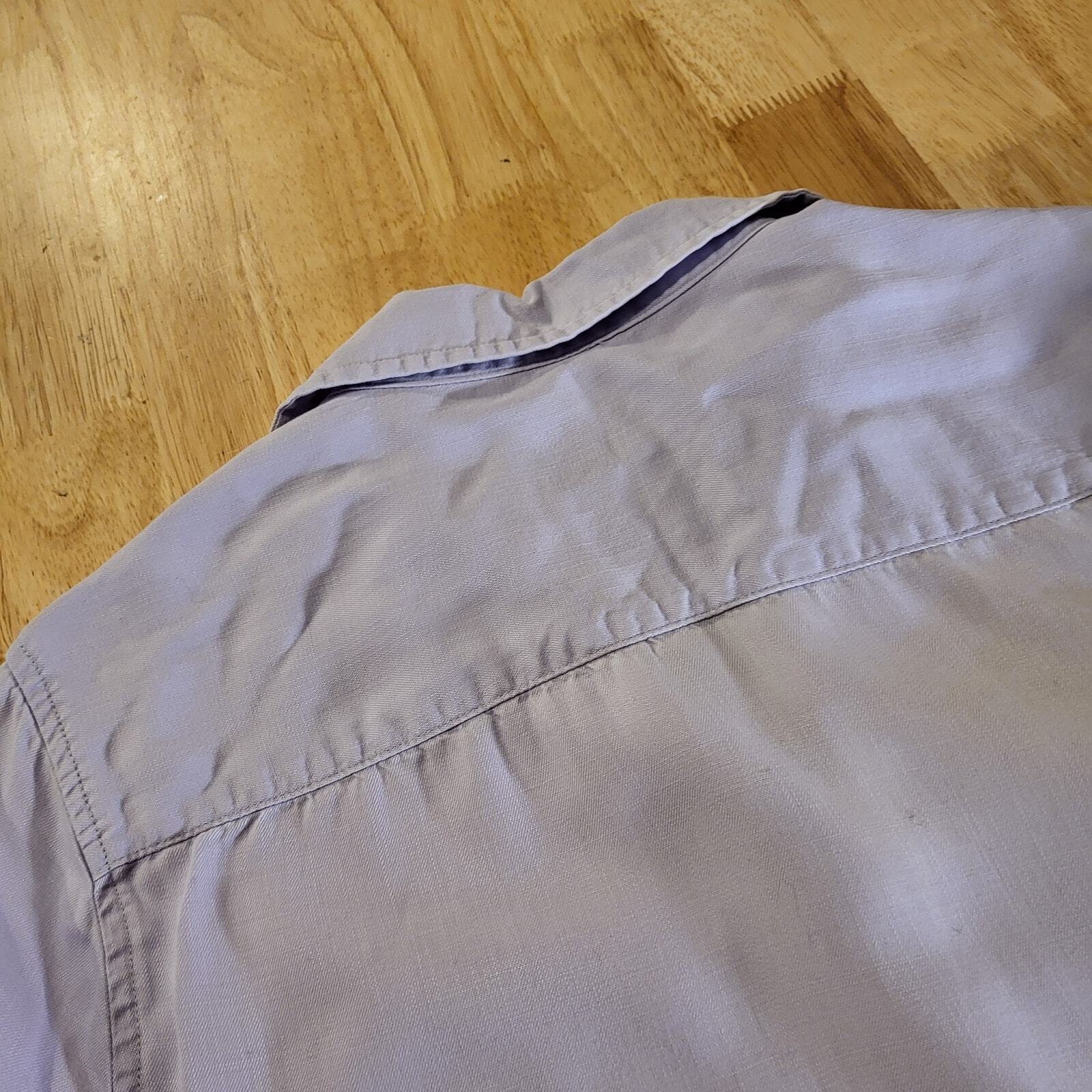 American Eagle Outfitters Light Lavender Purple Lyocell Button Down Collared Med