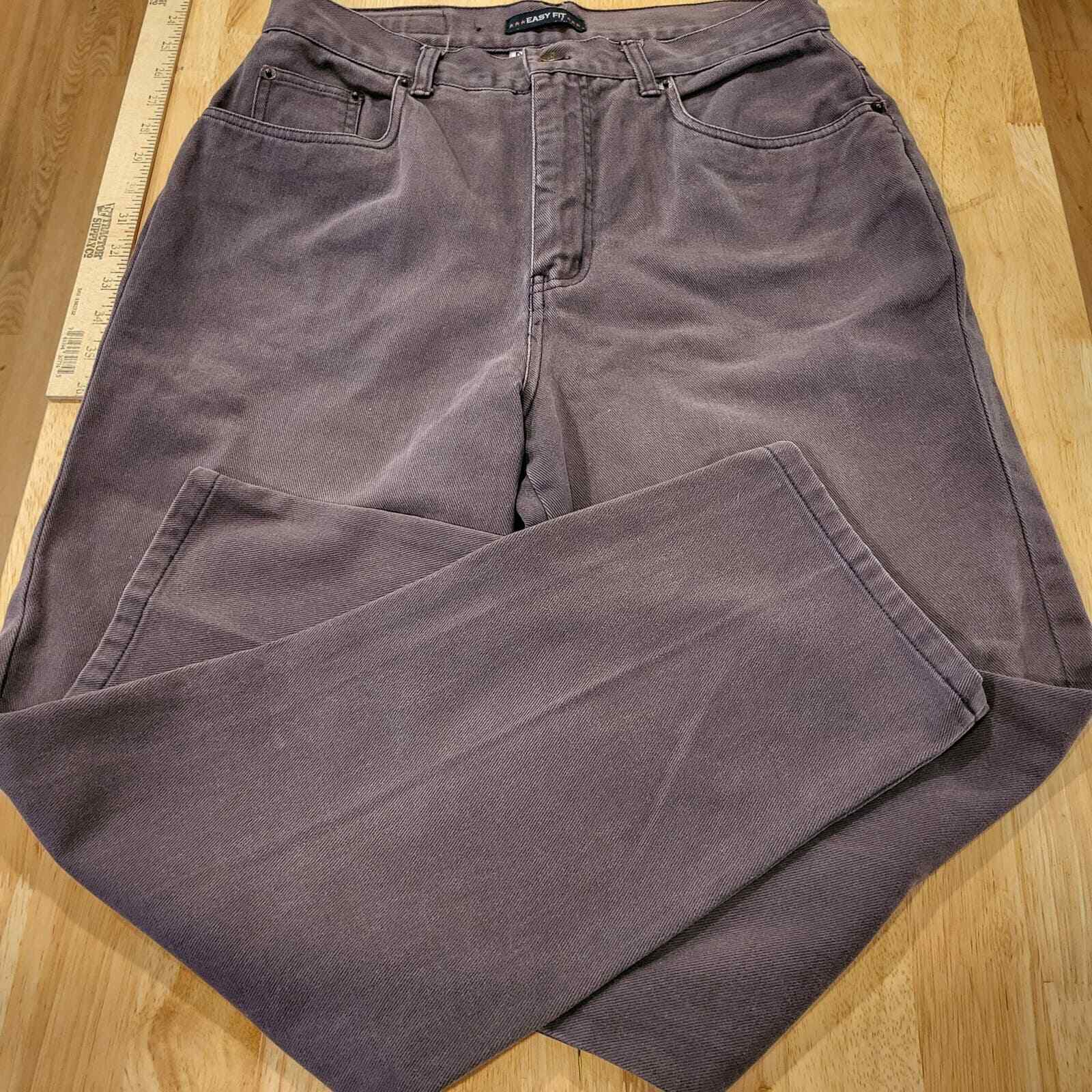 Bill Blass Vintage Easy Fit Purple Jeans 10 Short 28" Inseam 100% Cotton