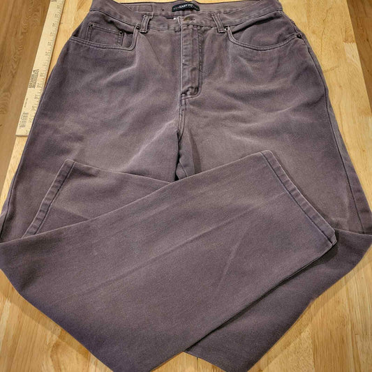 Bill Blass Vintage Easy Fit Purple Jeans 10 Short 28" Inseam 100% Cotton