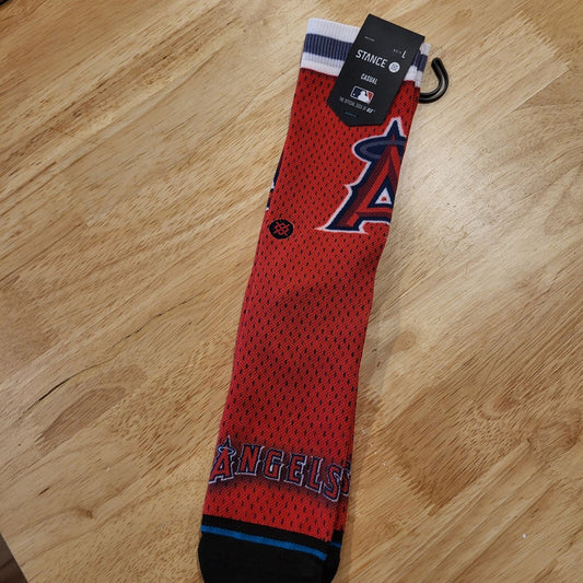 NWT Men's Los Angeles Angels Stance Jersey Crew Socks
