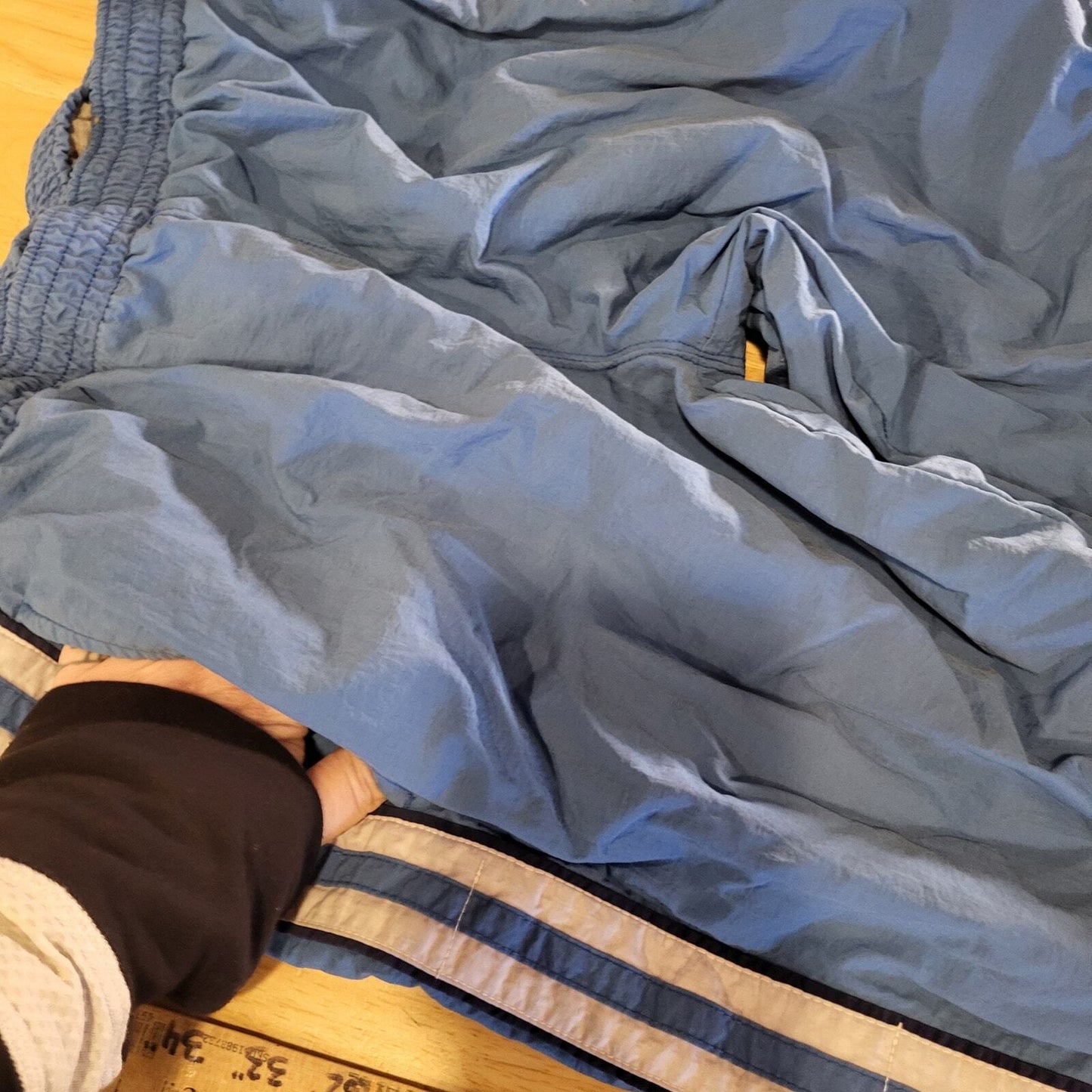 Vintage Abercrombie & Fitch Blue Breakaway Snap Windbreaker Jersey Lined Pants S