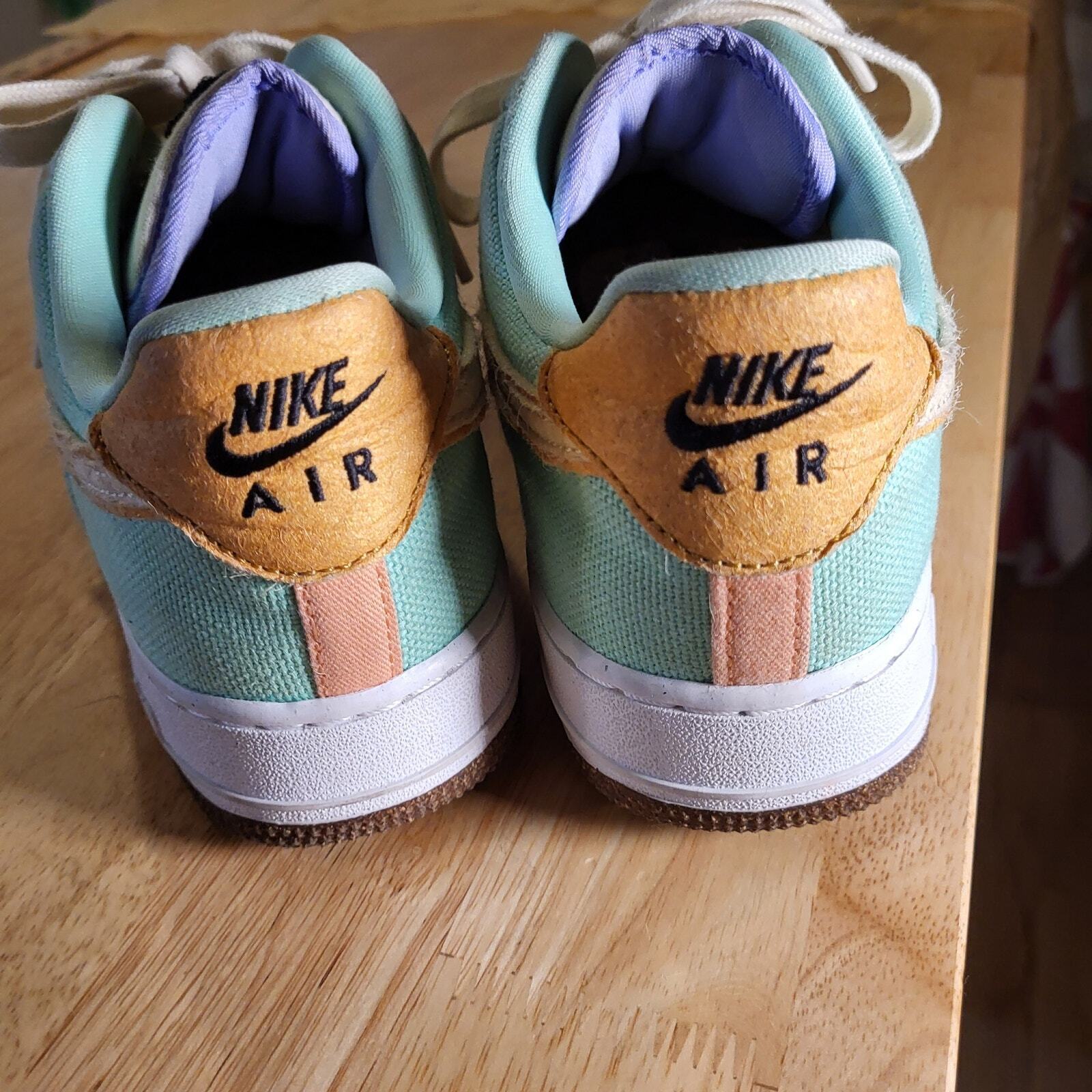Nike Air Force 1 '07 LX Green Glow/Coconut Milk Women's Sz 10 Happy Pineapple 