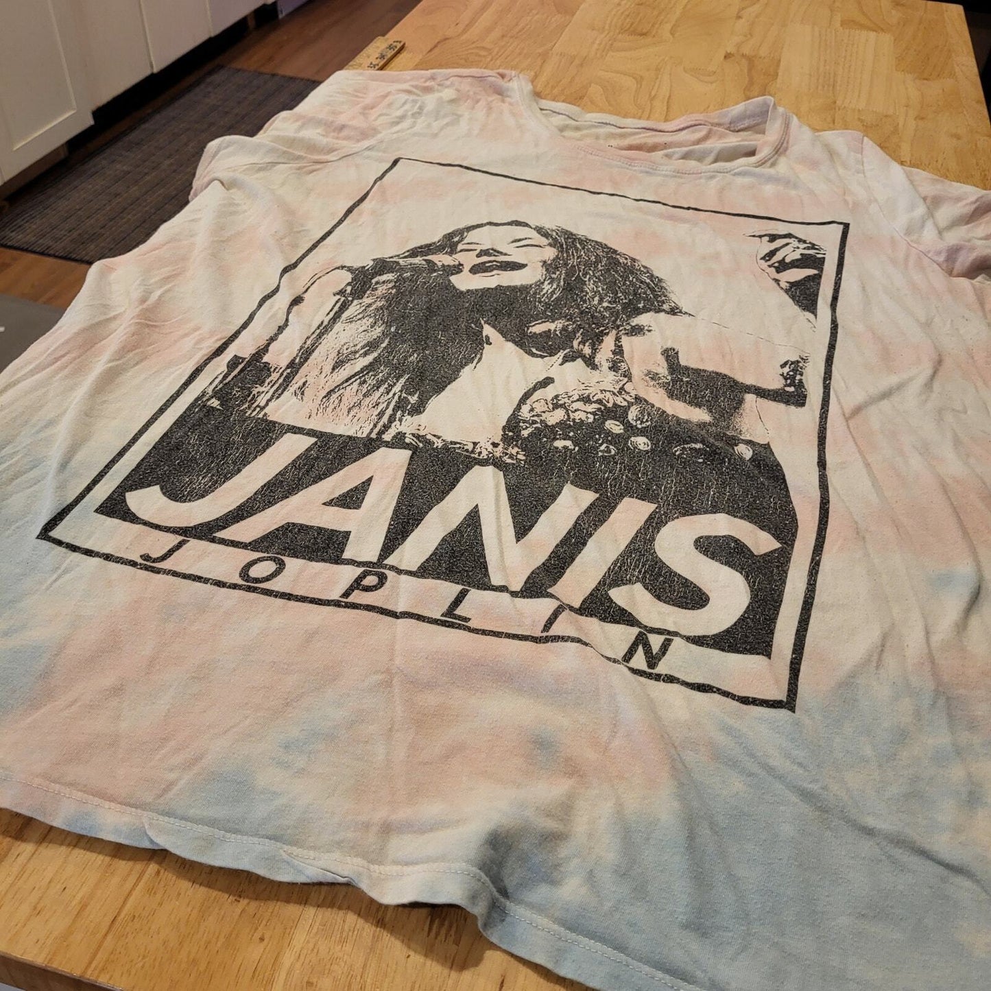 Tie Dye Janis Joplin Oversized T-shirt 26" P2P 30" Long