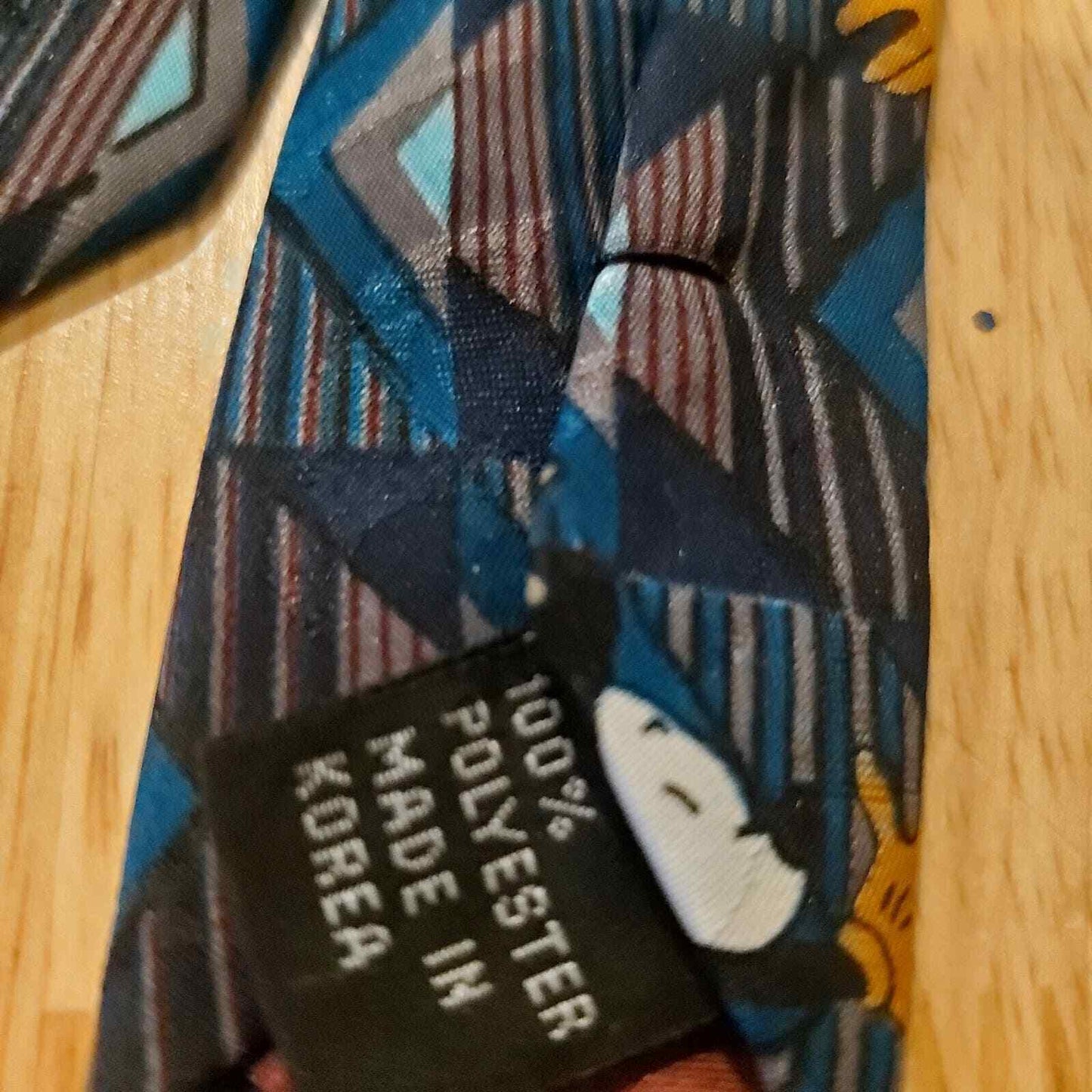 Vintage Disney Mickey Mouse Tie Geometric Print