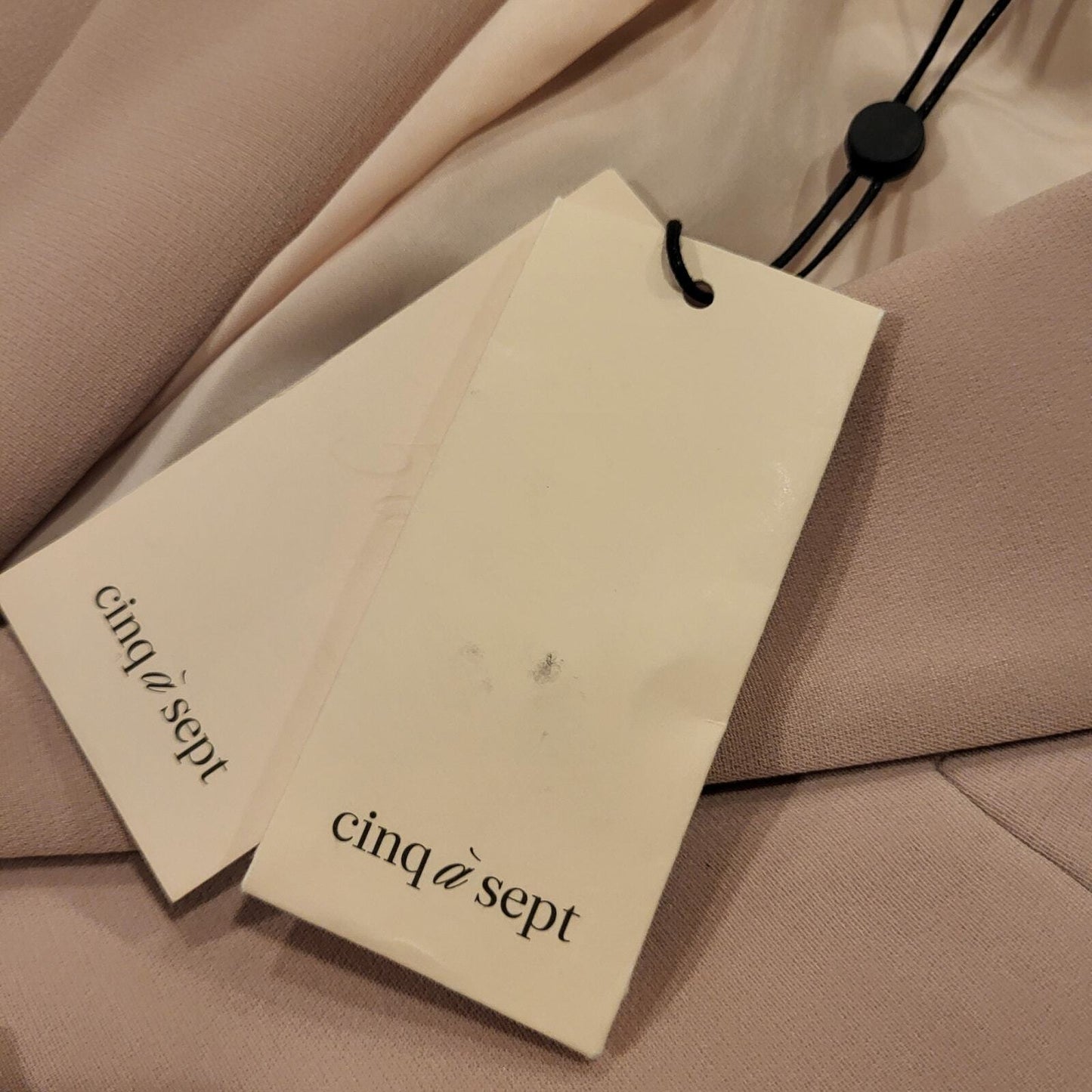 Cinq a Cept Pink Salt Candace Beaded Blazer Size 6 18" Pit 2Pit