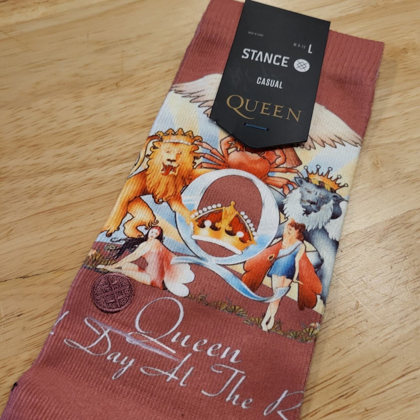 Stance Men's Queen A Day At The Races Stance Crew Socks Large Men's 