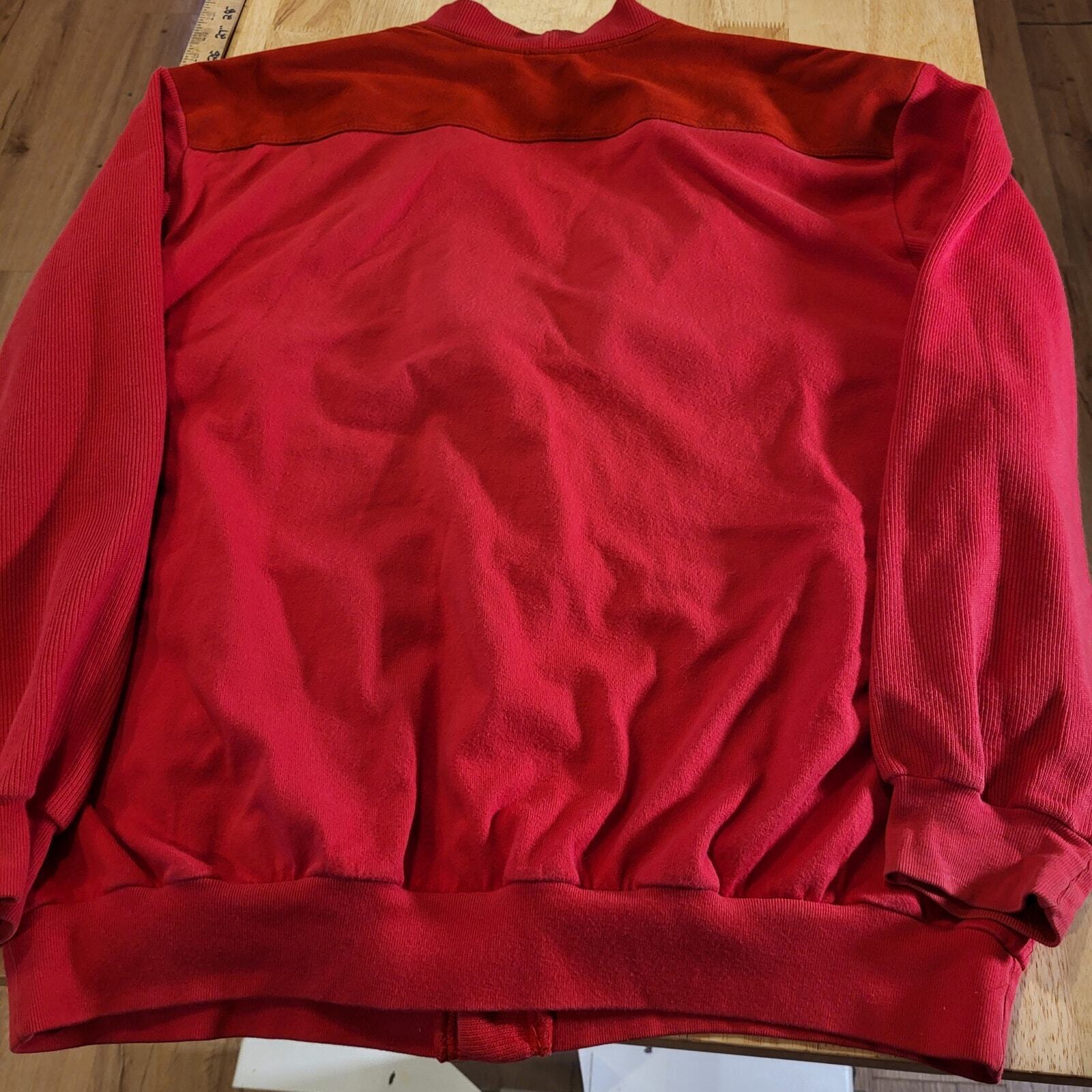 Vintage Nanso Soft Choice Red Cardigan Sweatshirt knit preppy Equestrian mod