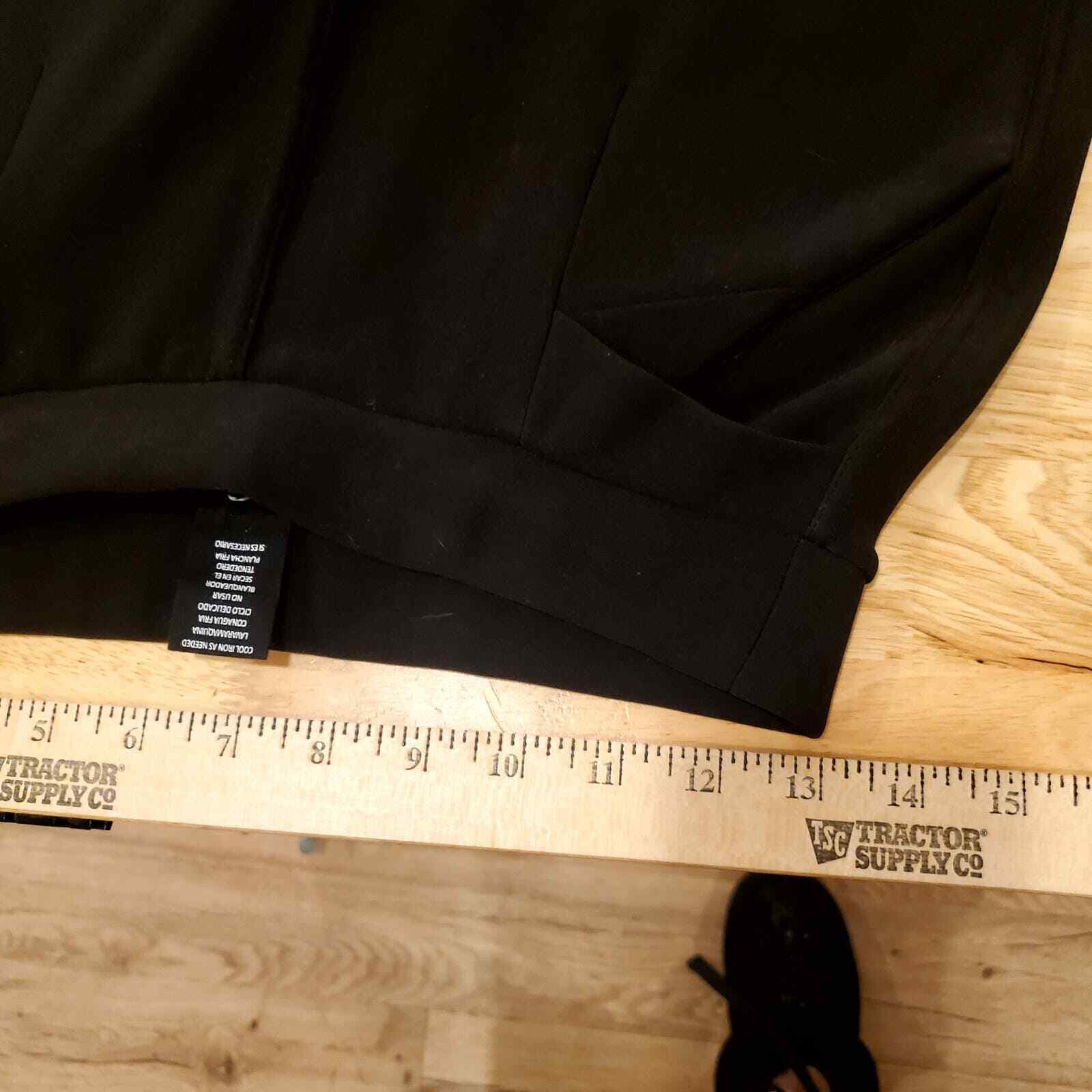 Black Indero Cigarette Pant With Unique Pocket Detail Stretch S/M