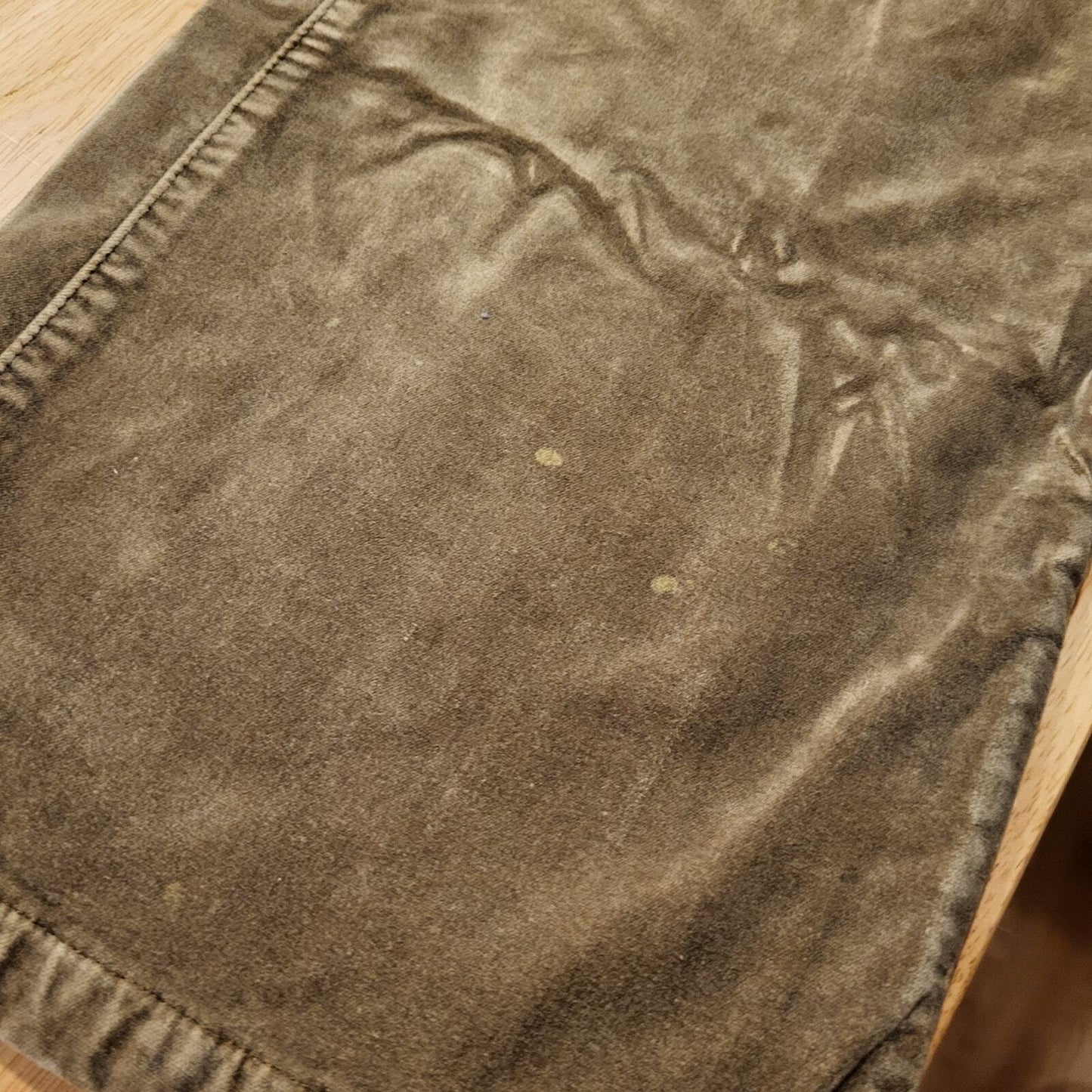 Vanezia Camel Soft Cotton Blend Velvet Straight Leg Pants SZ. 16 29" Inseam