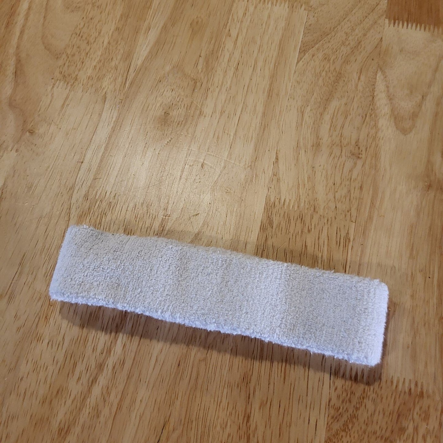 Vintage NBA Sweatband Headband White Terry