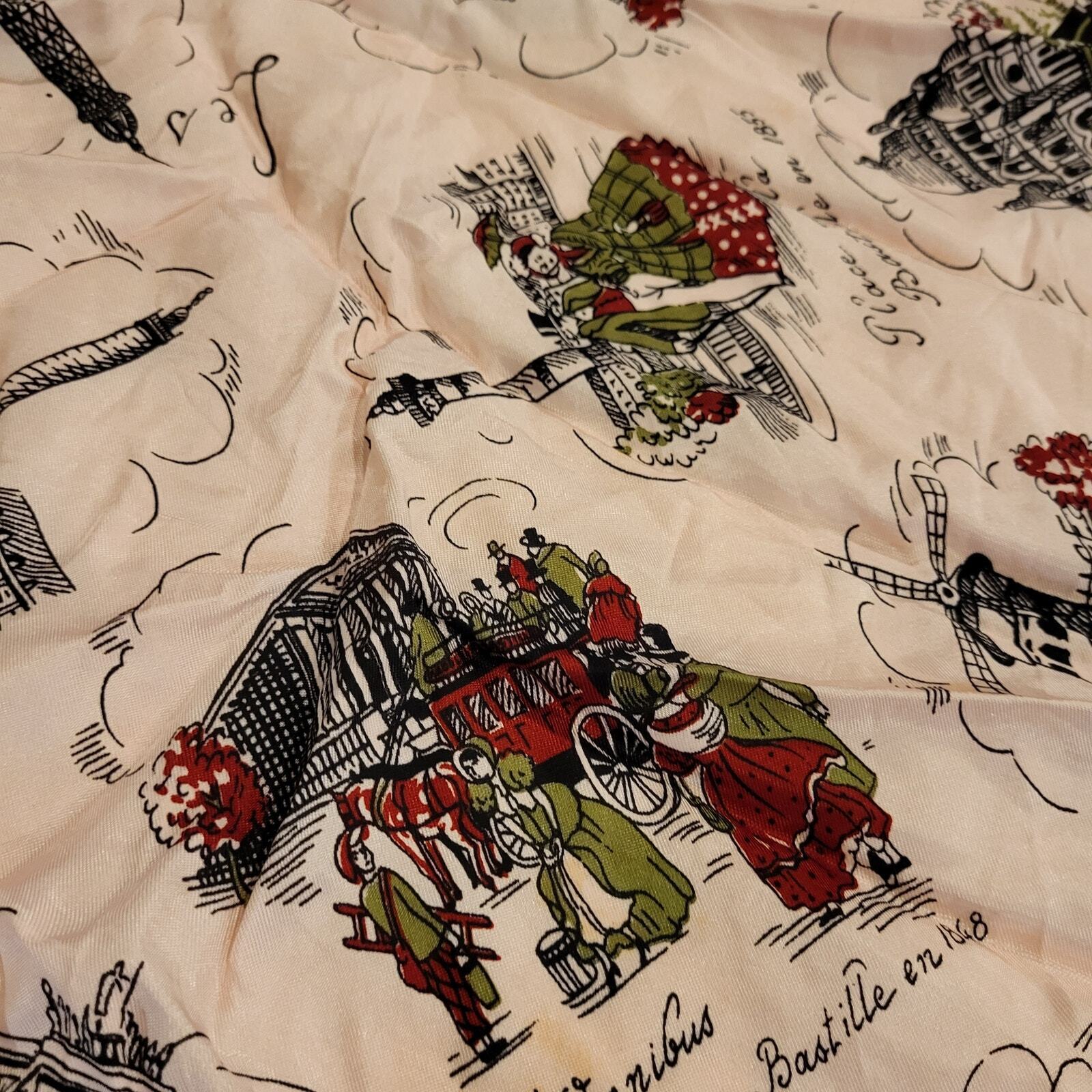 Pink Paris landmarks scarf 20"x20"
