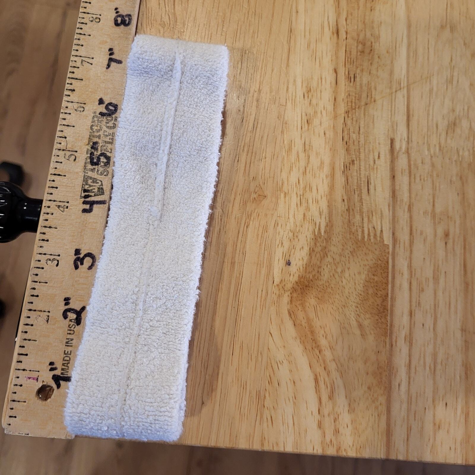 Vintage NBA Sweatband Headband White Terry