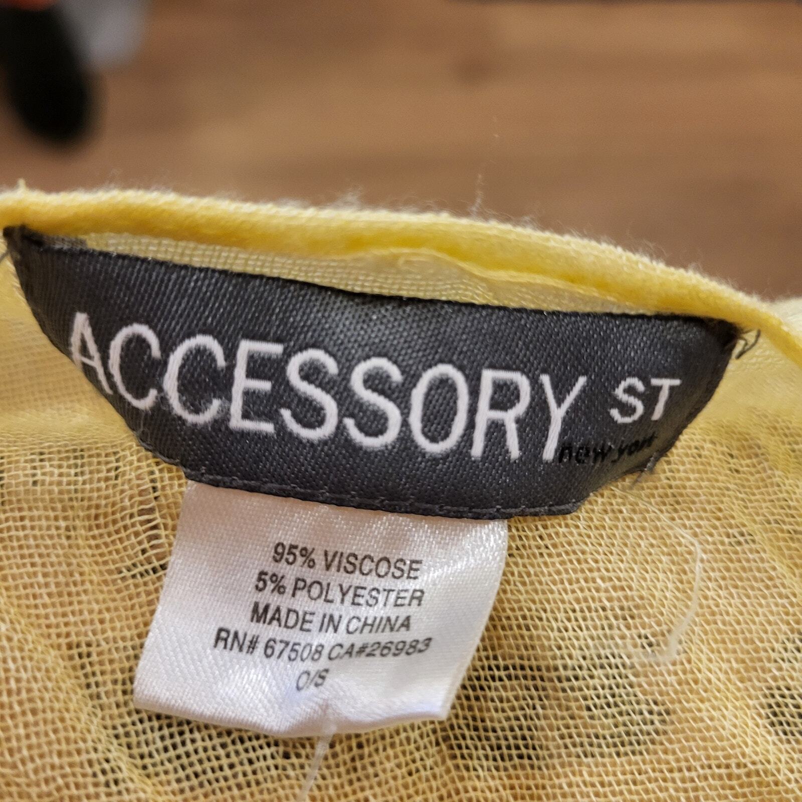 Yellow Accessory St Beach Cover Sheer Pom Pom Embellishment Viscose O/S