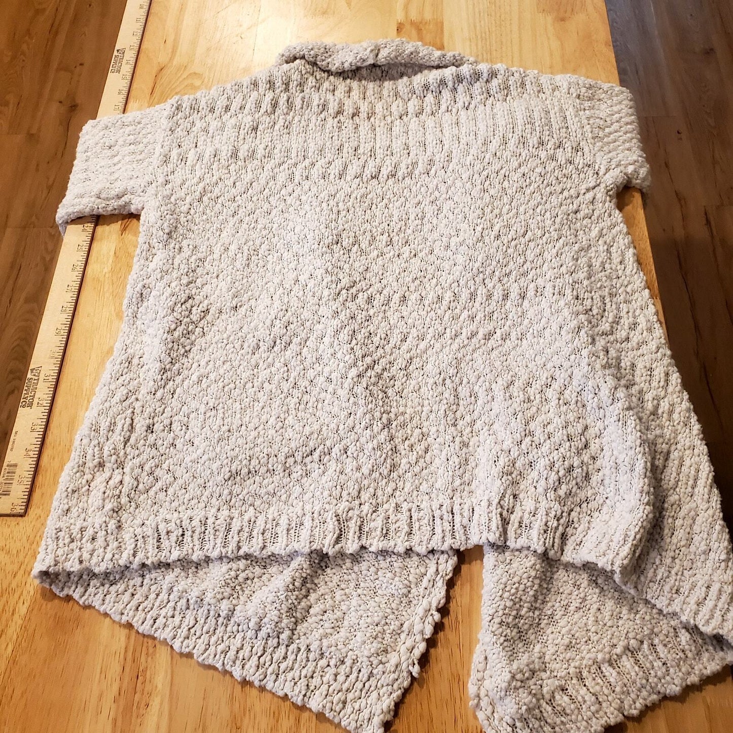 Beige Tissue Hem Chunky Knit Altar'd State Cardigan Sweater Chunky 
