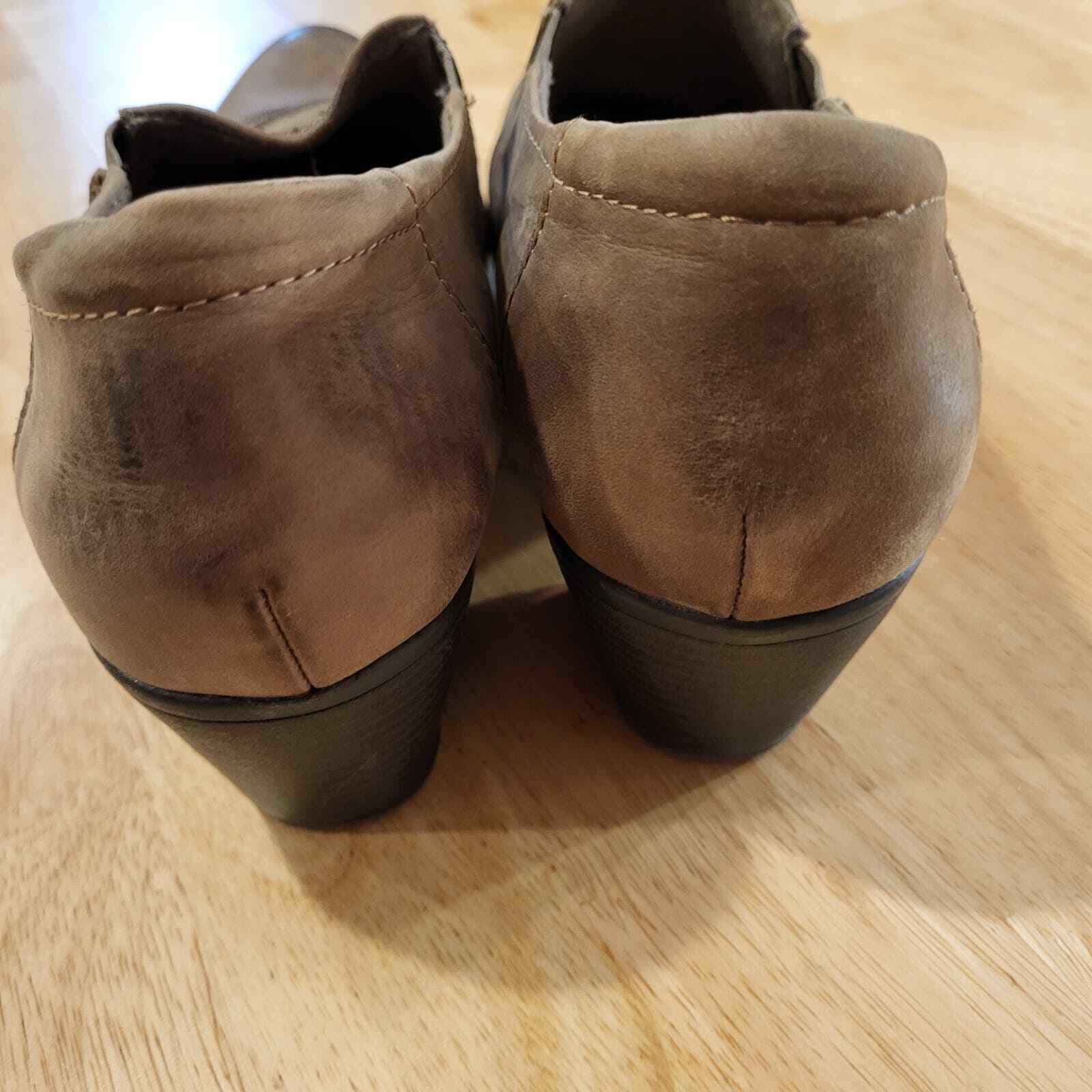 Earth Origins Kacie Booties 11m Brown Leather 