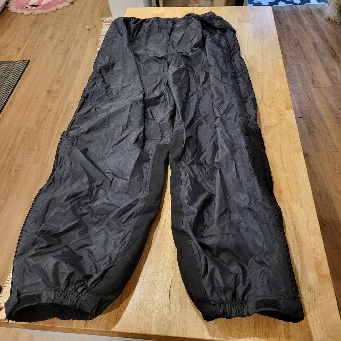 FirstGear Large Nylon Motorcycle Riding Elastic Waist Pants Packable 