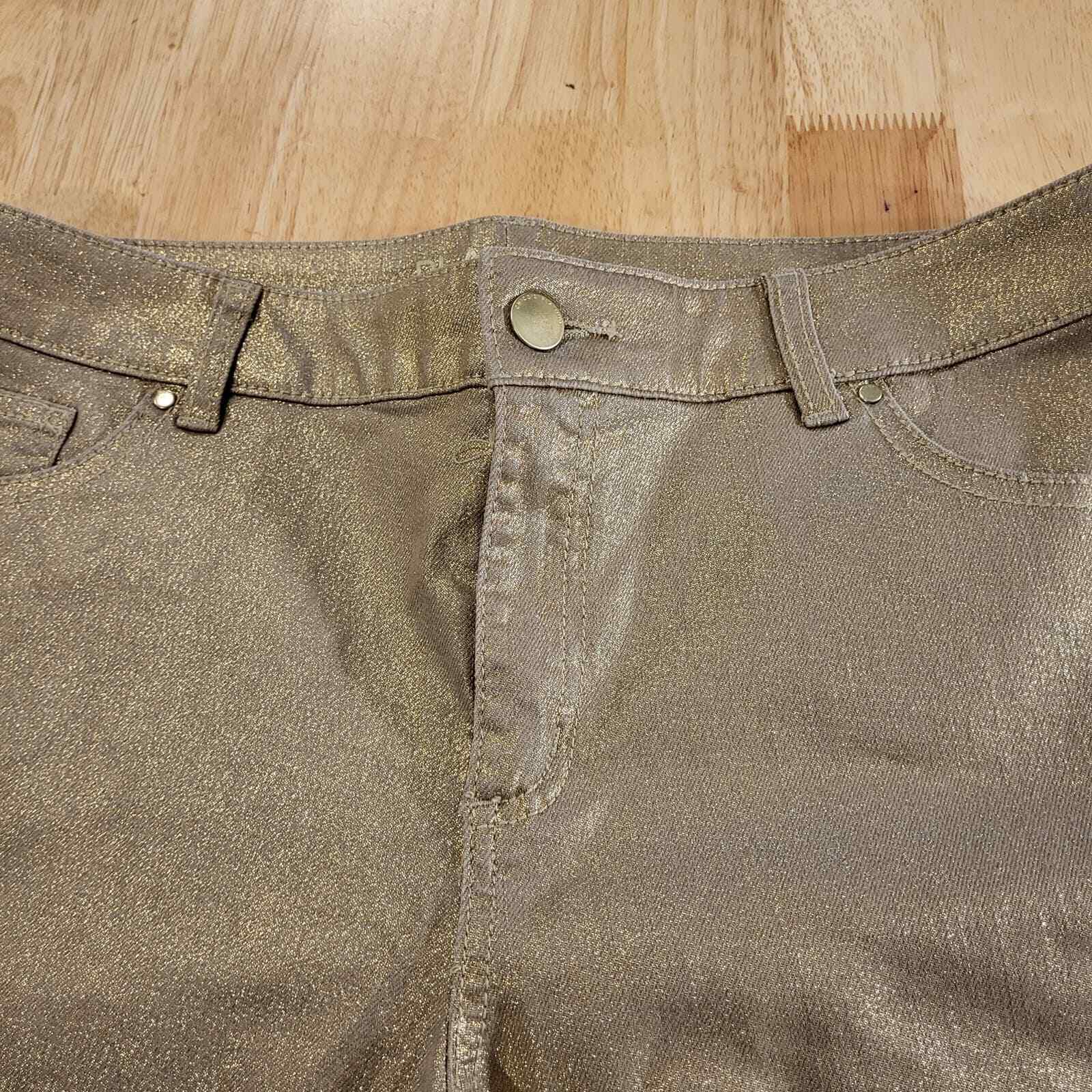 34" Waist Gold Denim Jeans Straight Leg 30" inseam