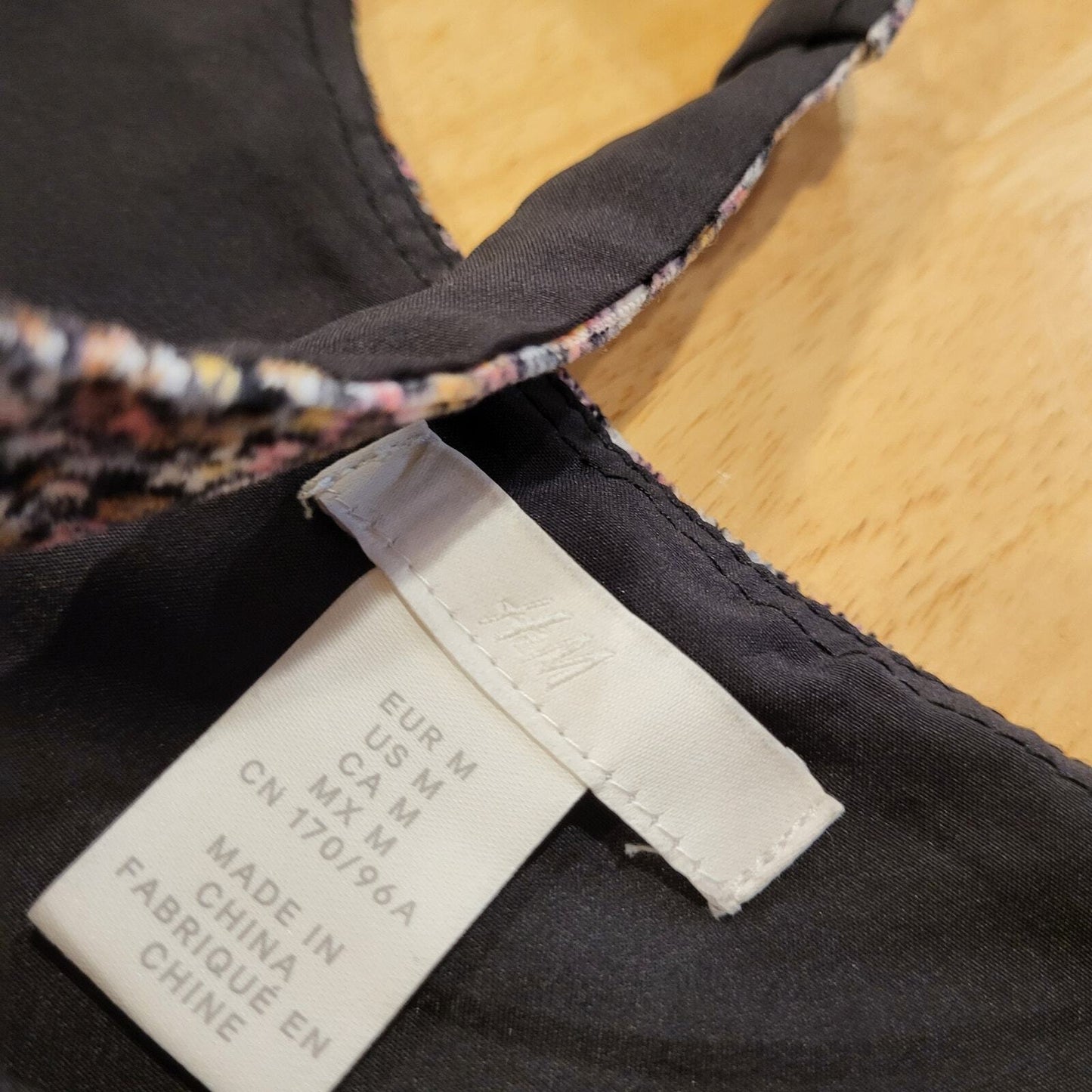 Floral Corduroy sleeveless mini H&M Dress Black Background 90's