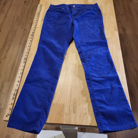 Ann Taylor Loft 28/6p modern straightBlue Corduroy 28" inseam 9"Rise 30" waist 