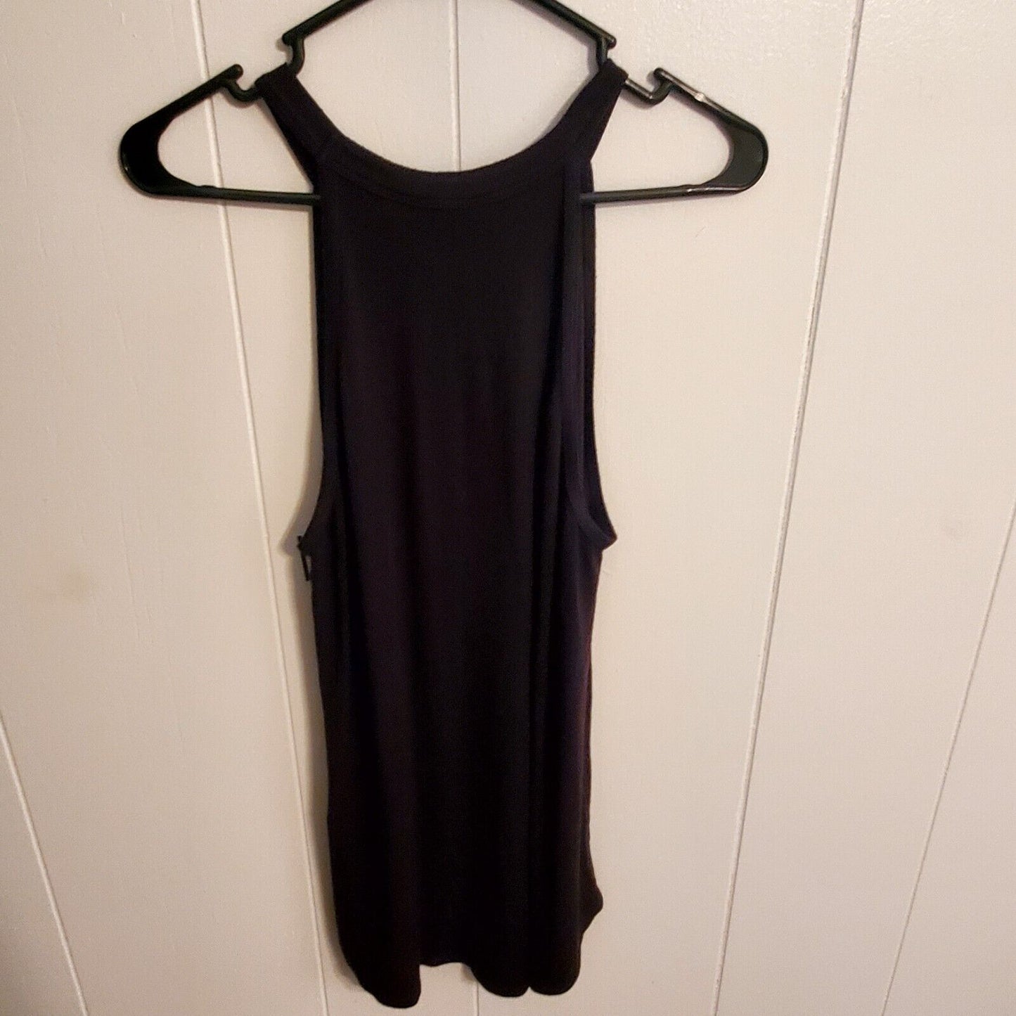 Black Athleta Strappy Knit Tank Siz Medium