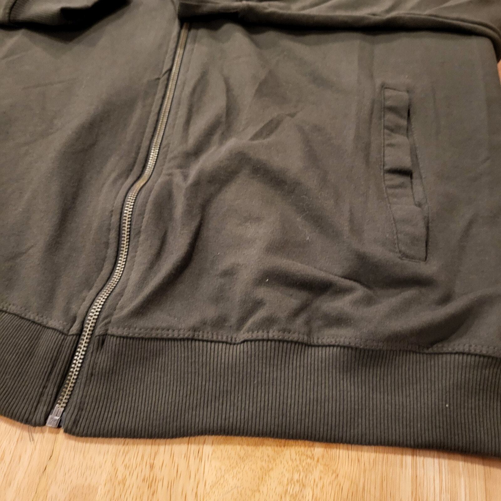 Ellos Hunter Green 3X Long Zip Front Hoodie Super Soft & Stretchy 34" Pit to Pit