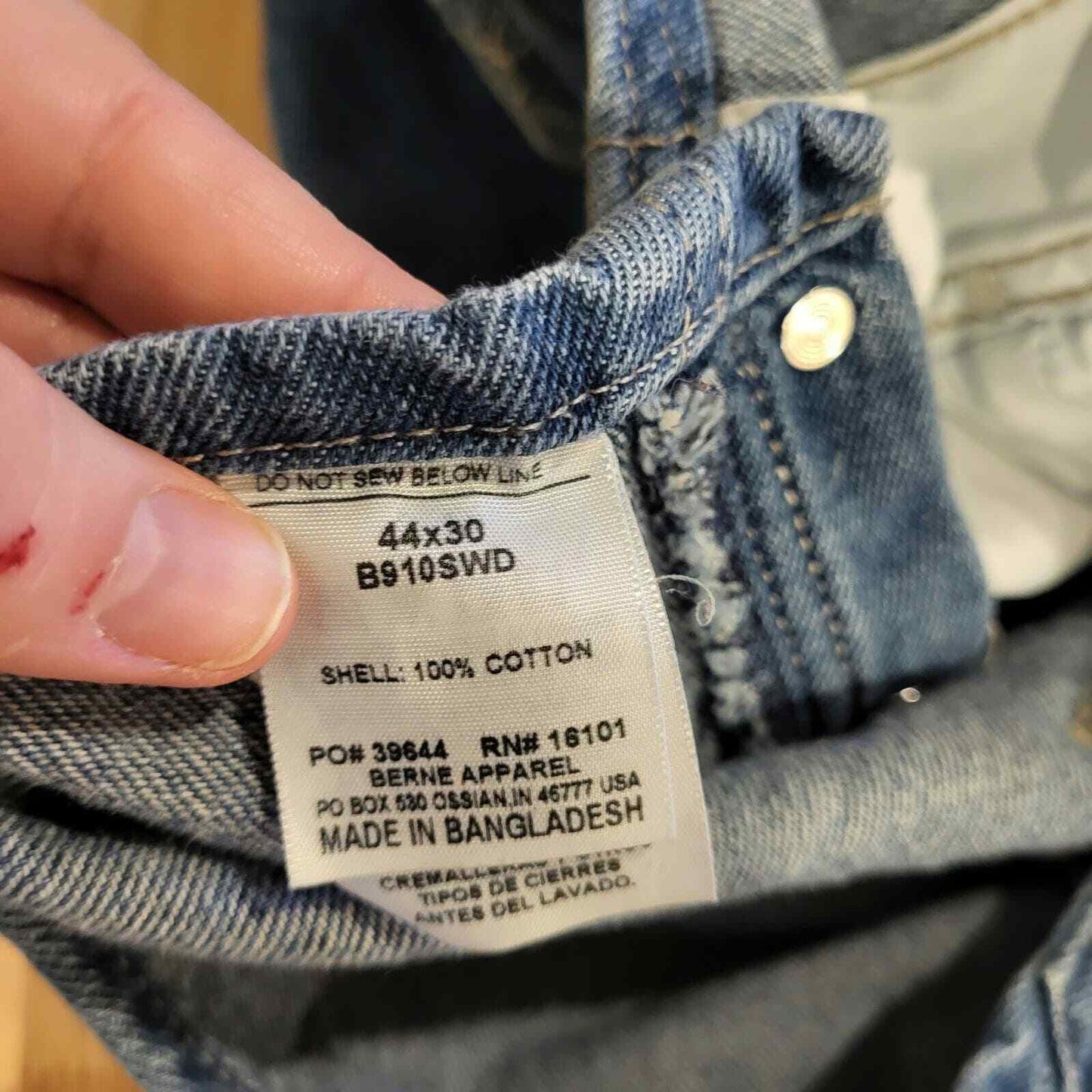 44*30 Berne Blue Denim Overalls Great Condition