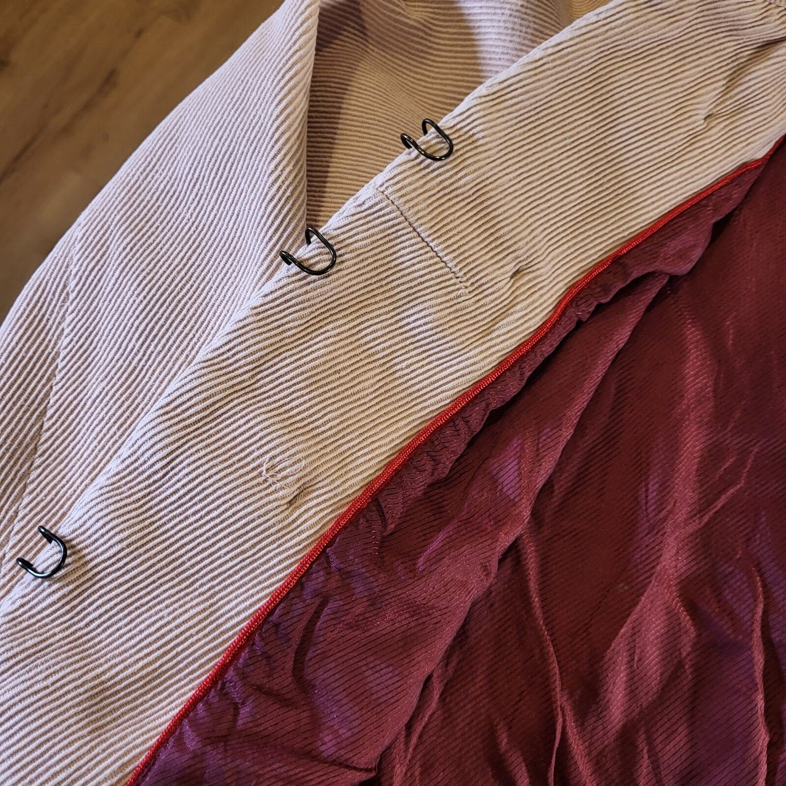 Marc Jacobs Pink Corduroy Coat Button Collared xs